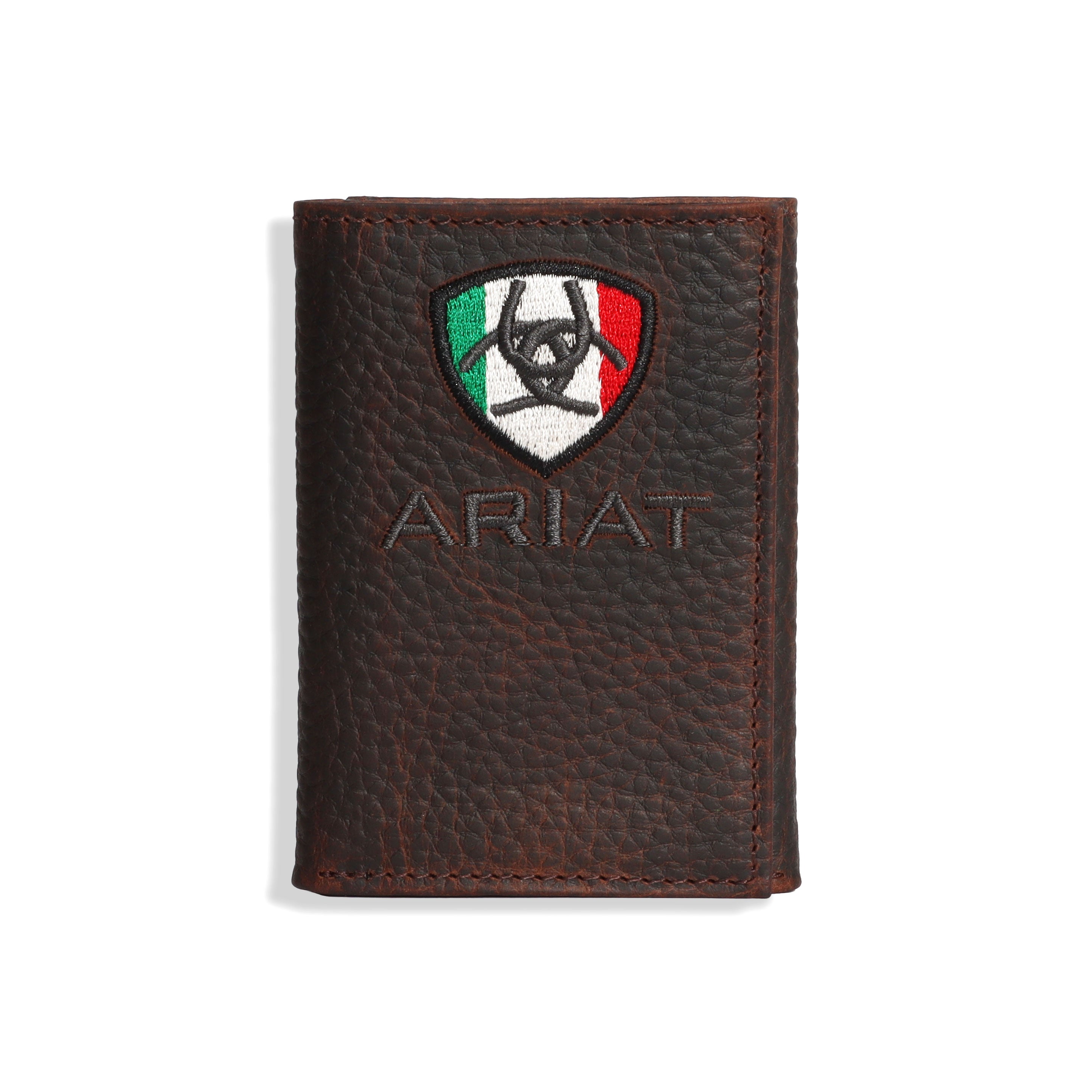 Ariat Rowdy Brown Mexico Trifold Wallet