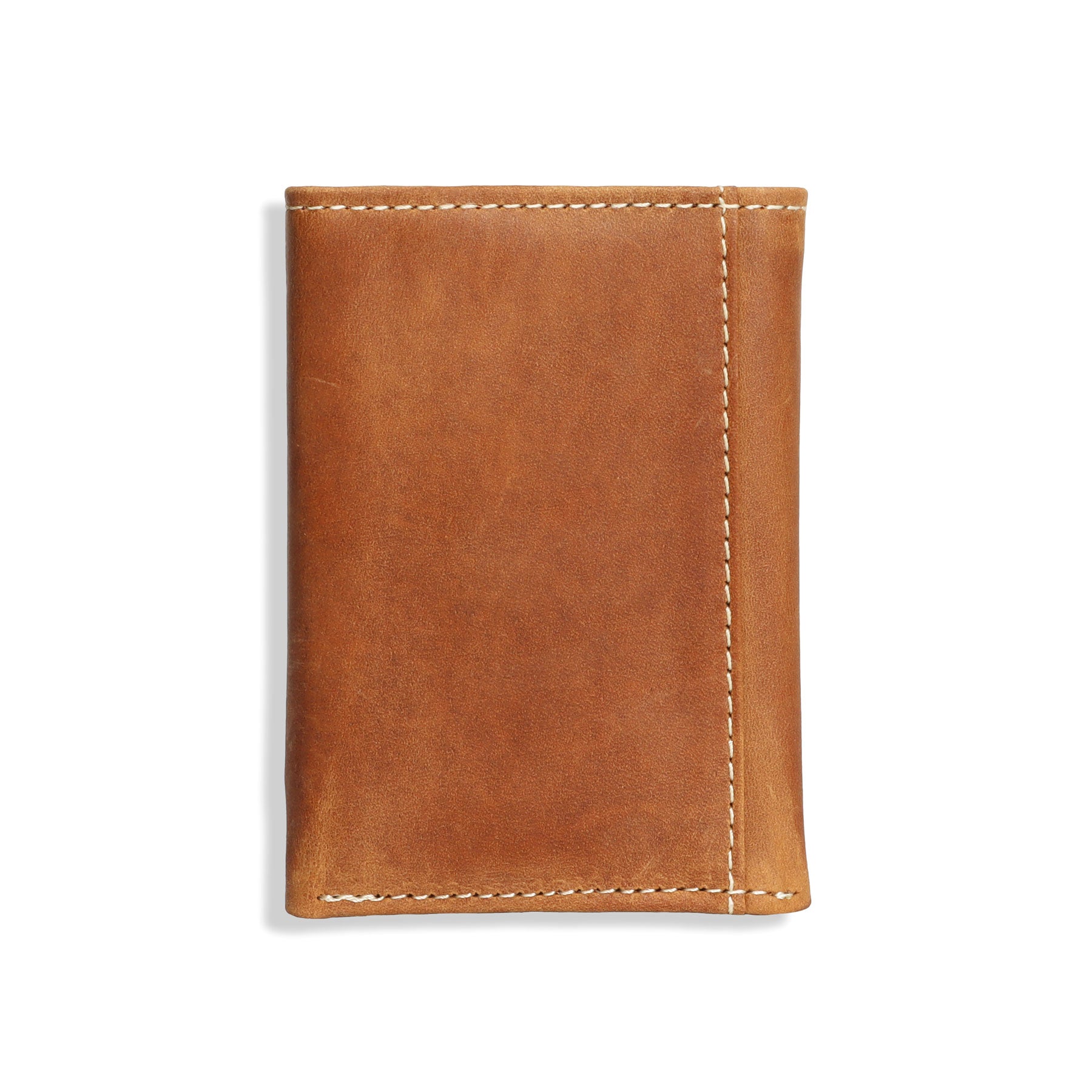 Ariat Medium Brown Vertical Debossed Trifold Wallet