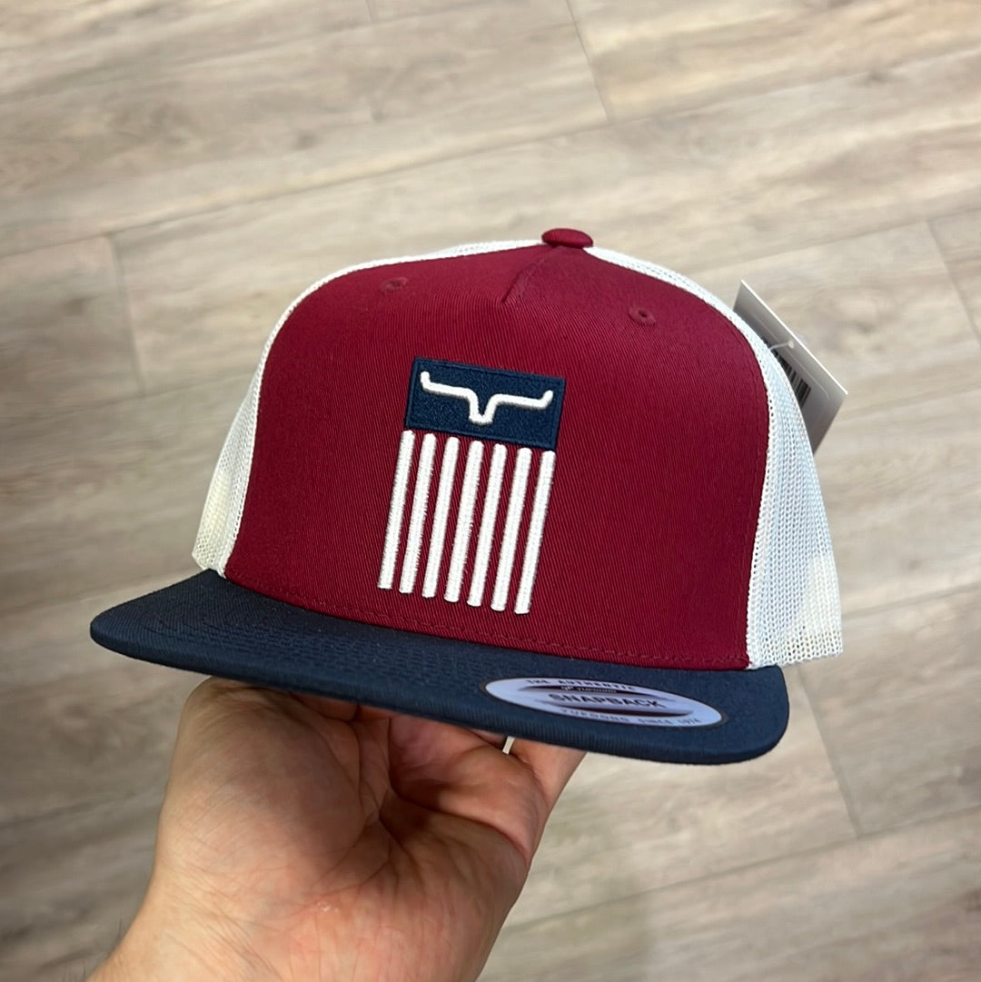Kimes Ranch Burgundy Cody Trucker Cap