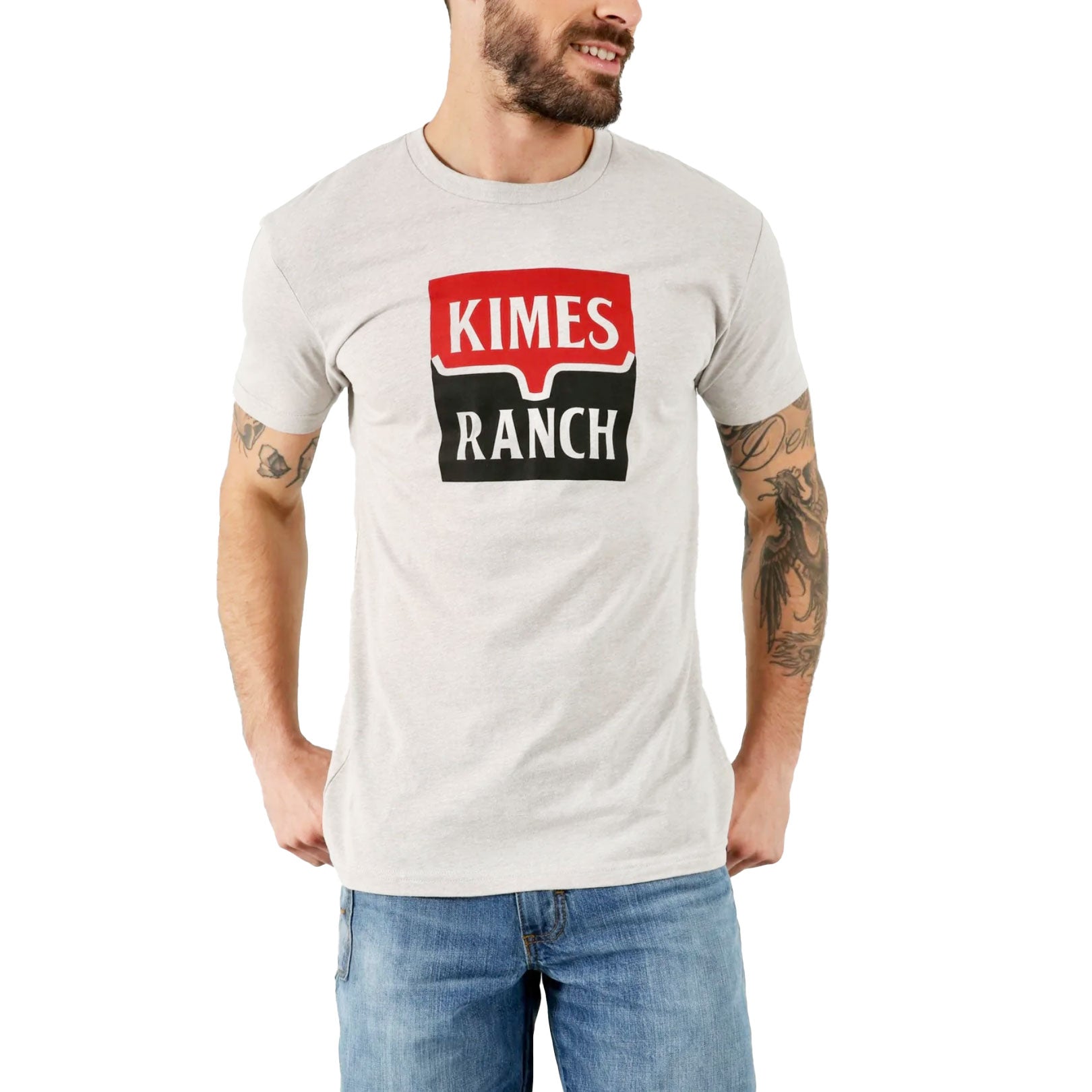 Kimes Ranch Explicit Warning Silk Grey T-Shirt