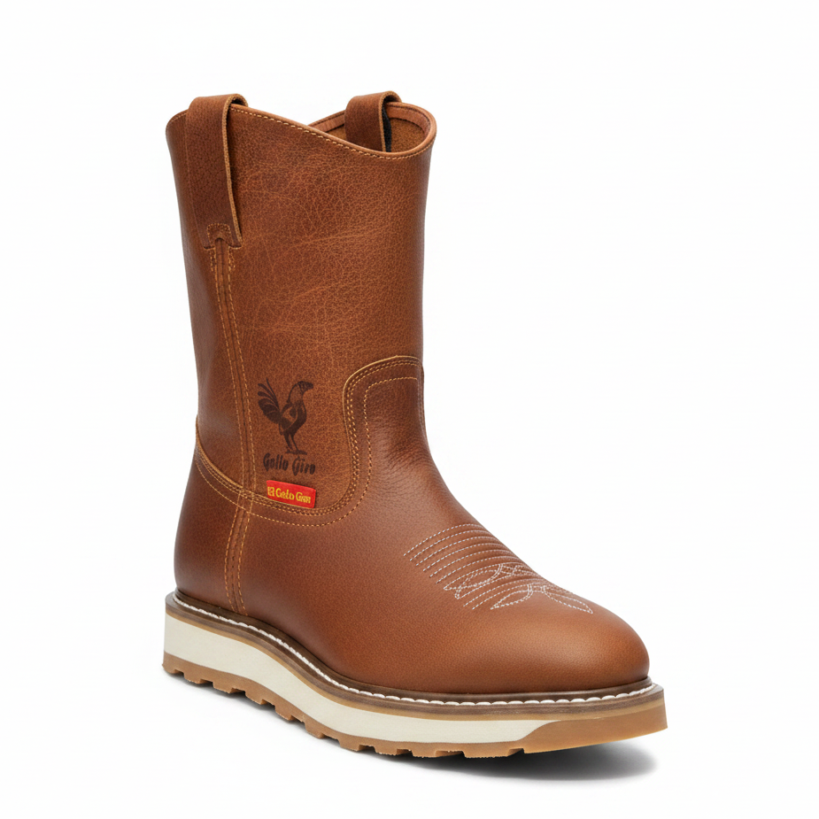 El Gallo Giro Men's 210 Dual Sole Caoba Floter Work Boot