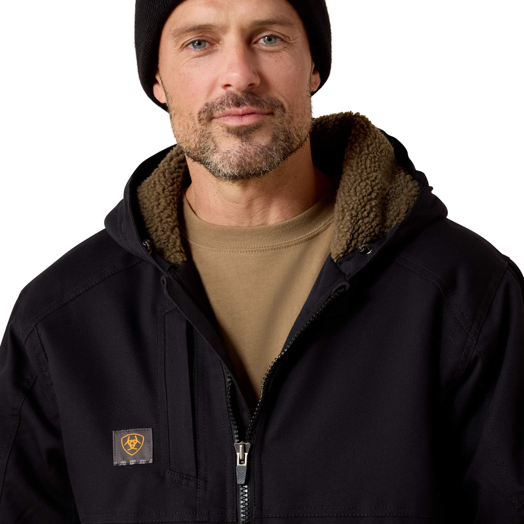 Ariat Black Rebar DuraCanvas Sherpa Jacket