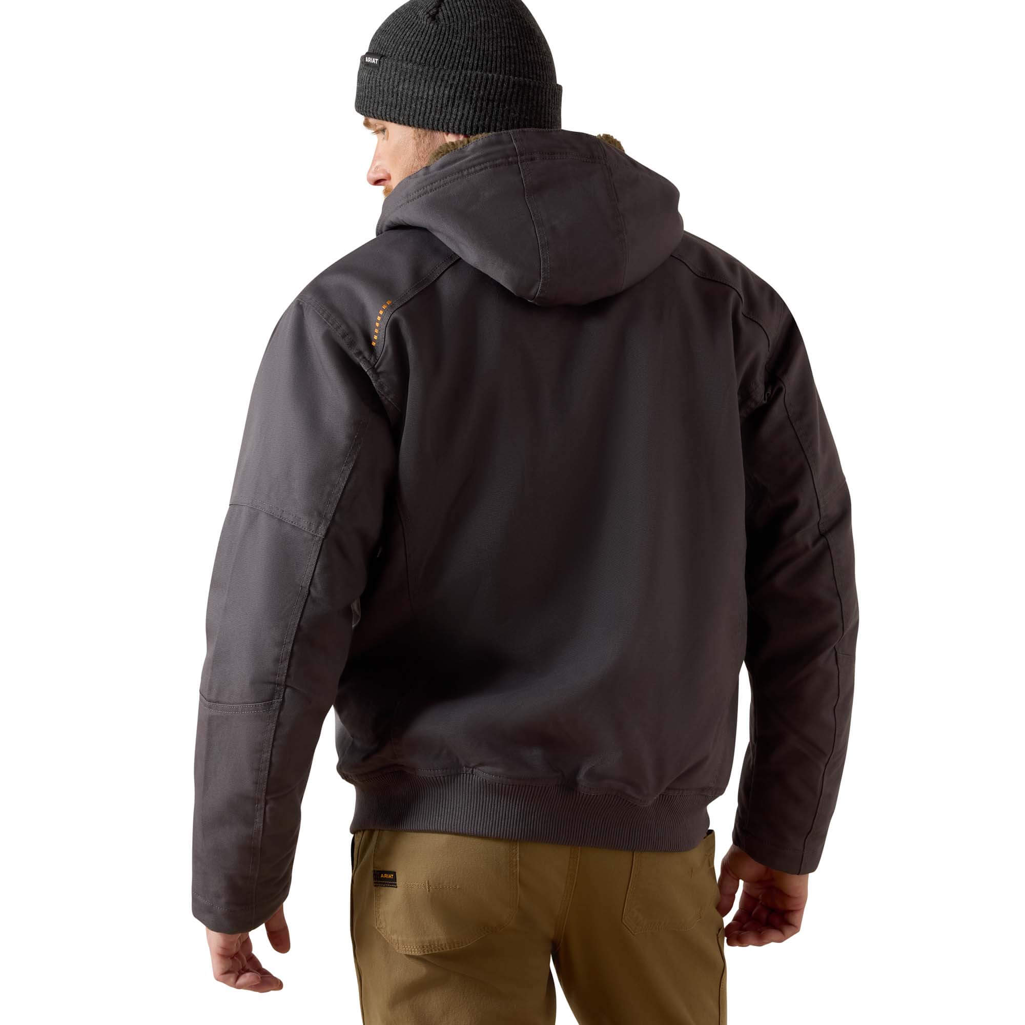Ariat Grey Rebar DuraCanvas Sherpa Jacket