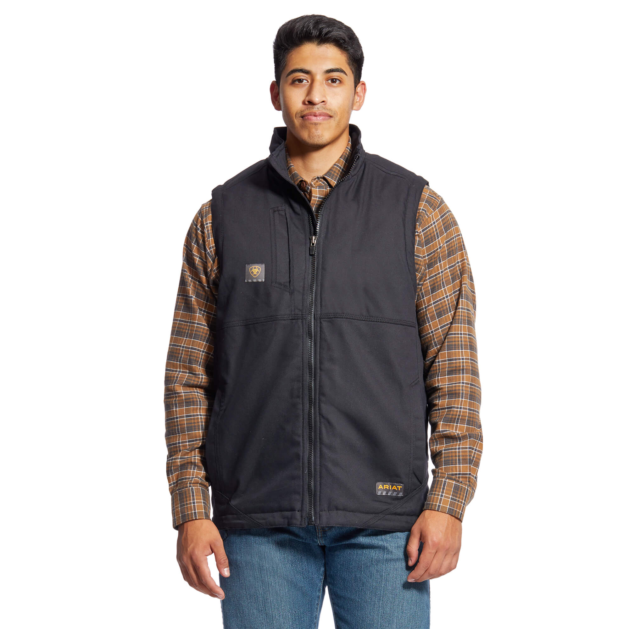 Ariat Black Rebar DuraCanvas Sherpa Vest