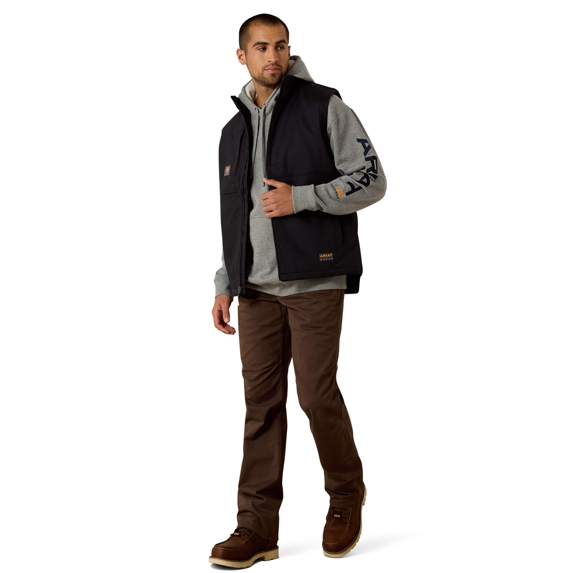 Ariat Black Rebar DuraCanvas Sherpa Vest
