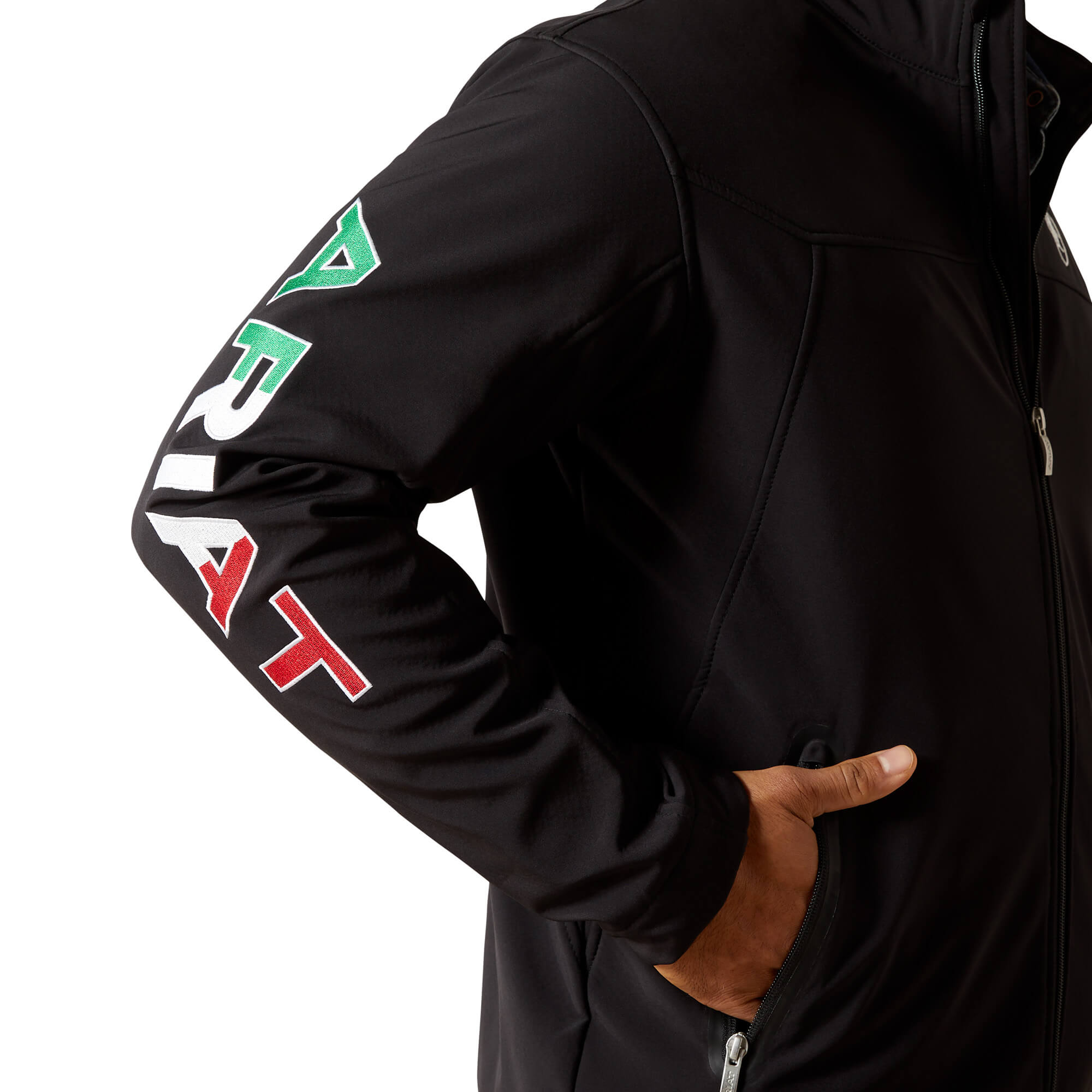 Ariat Black New Team Softshell MEXICO Jacket