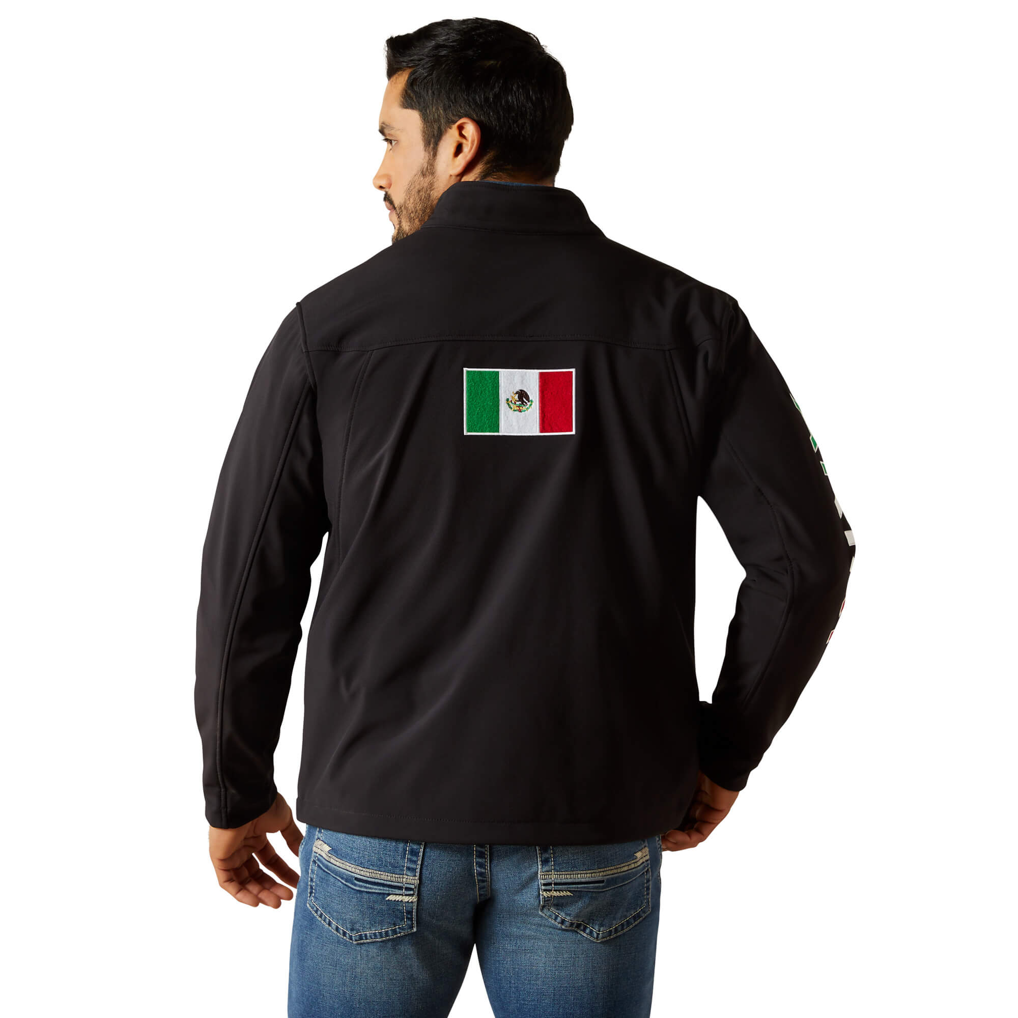 Ariat Black New Team Softshell MEXICO Jacket