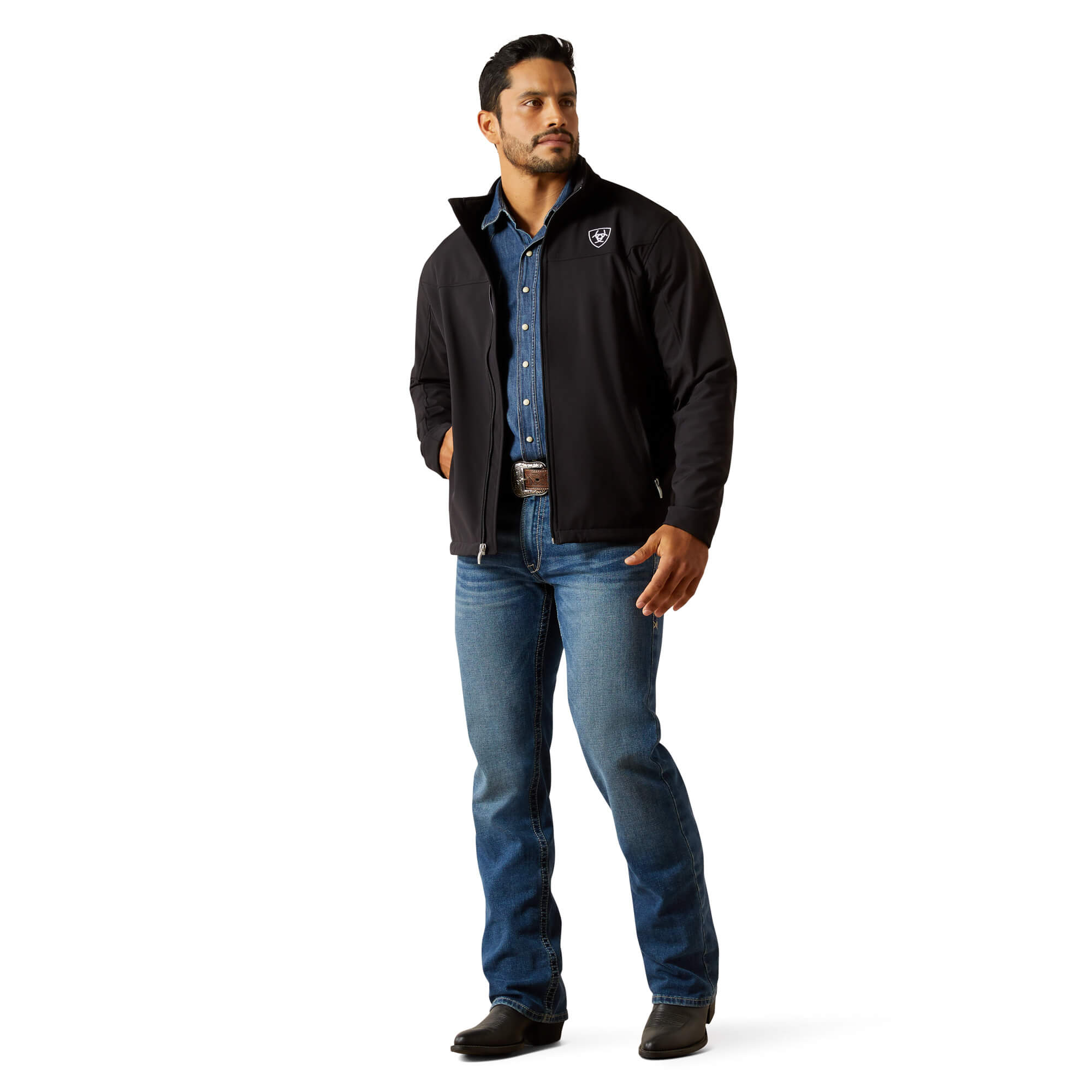 Ariat Black New Team Softshell MEXICO Jacket