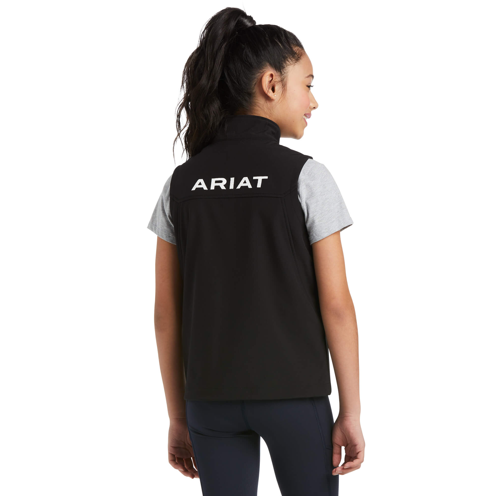 Ariat Kids Black Logo 2.0 Softshell Vest