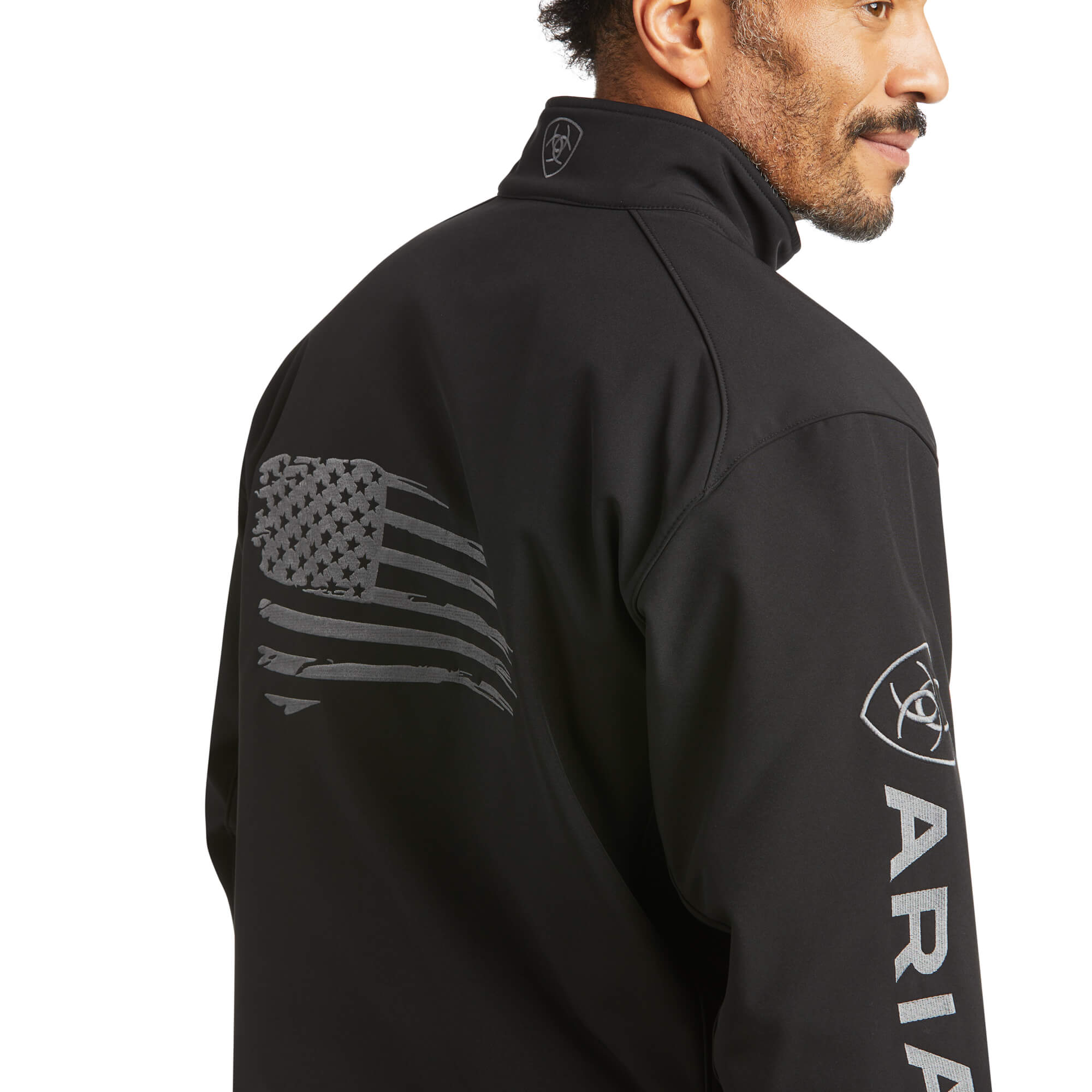 Ariat Black Logo 2.0 Patriot Softshell Jacket