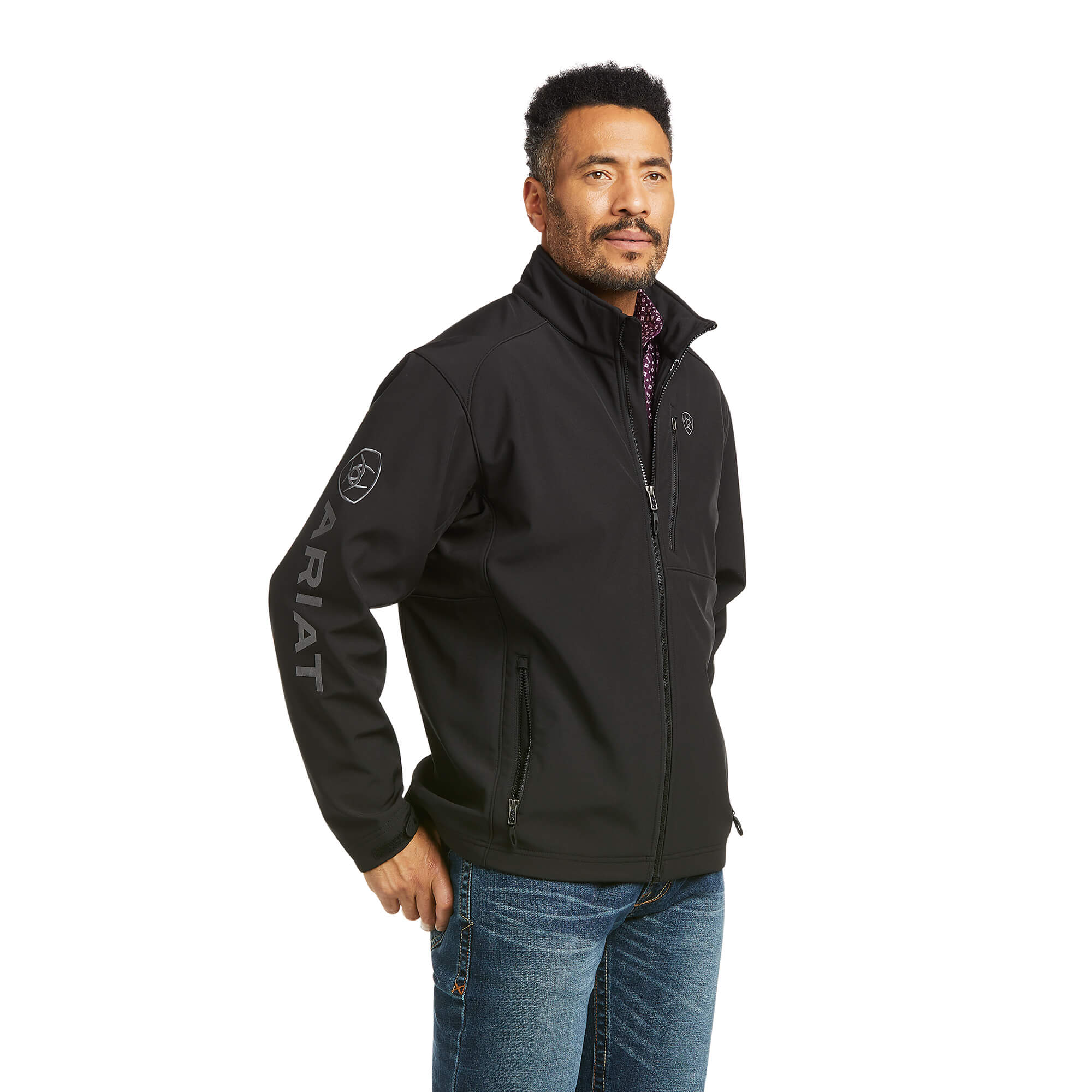 Ariat Black Logo 2.0 Patriot Softshell Jacket