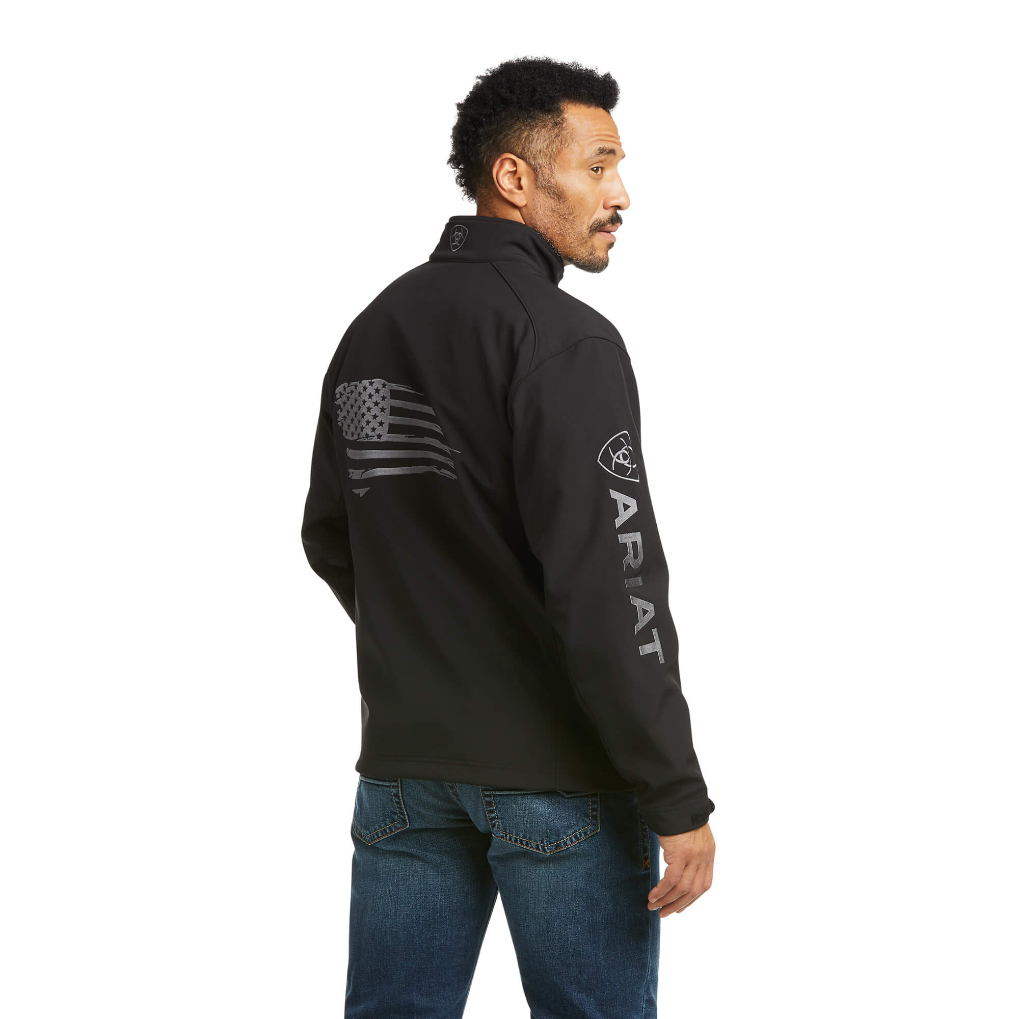 Ariat Black Logo 2.0 Patriot Softshell Jacket