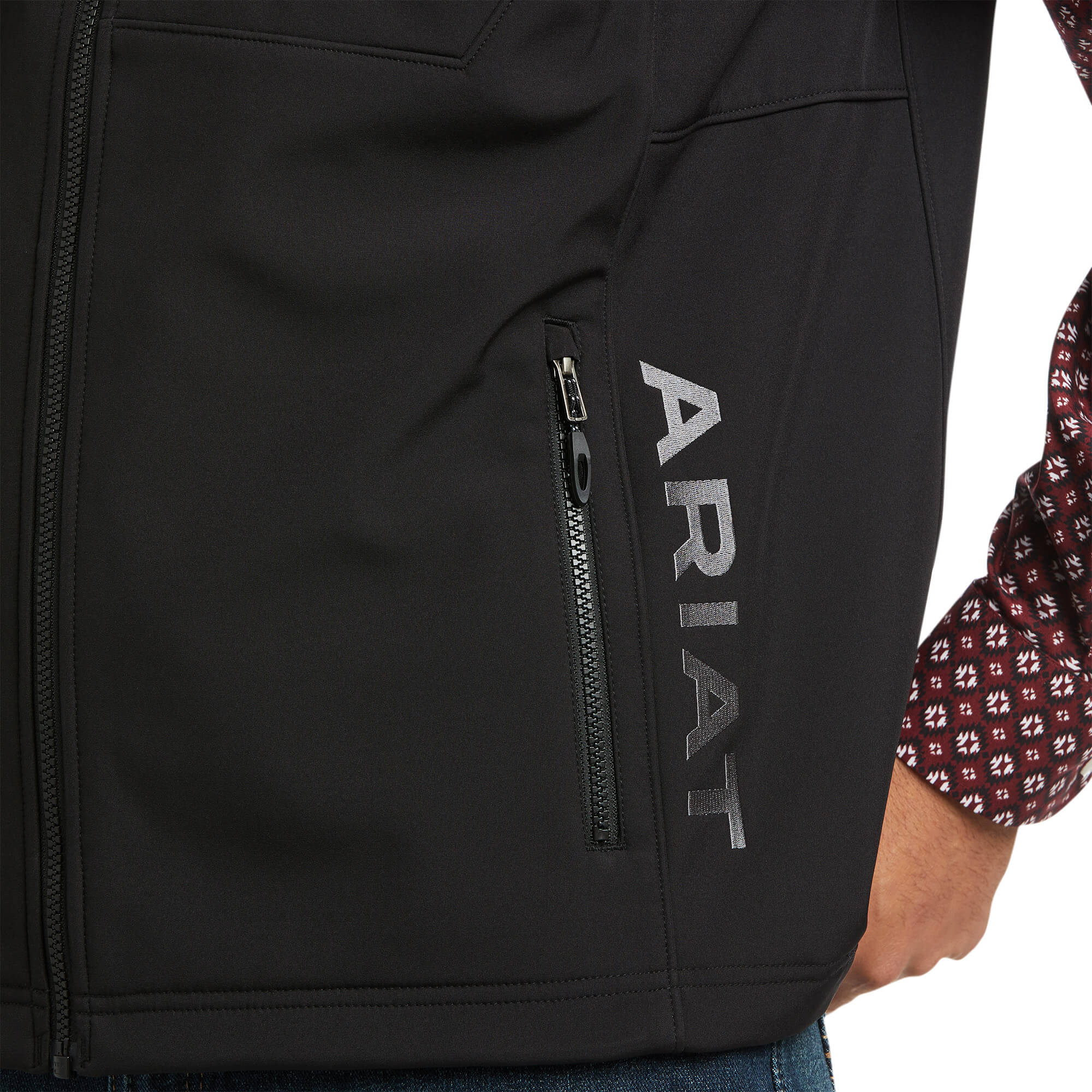 Ariat Black Logo 2.0 Patriot Softshell Vest