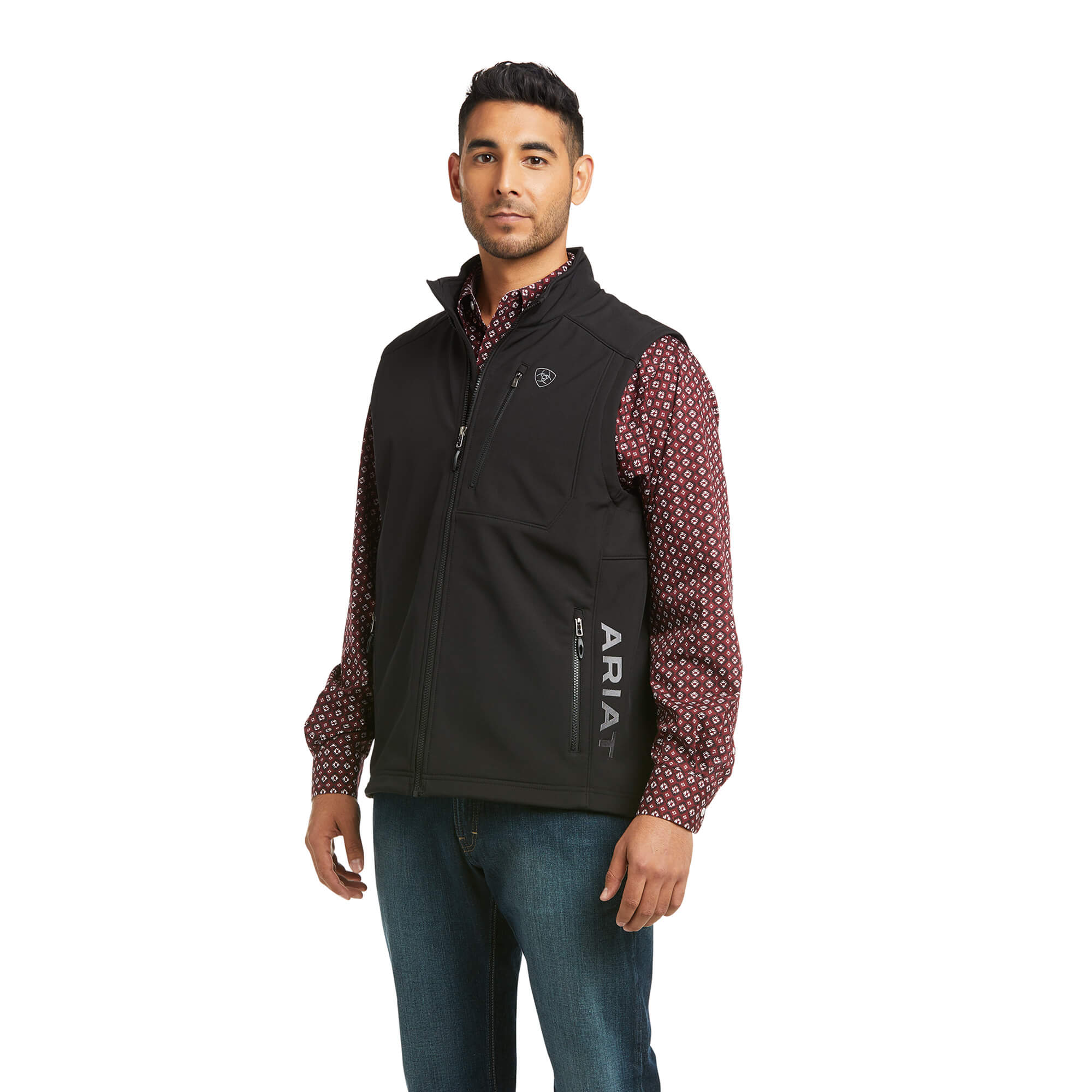 Ariat Black Logo 2.0 Patriot Softshell Vest