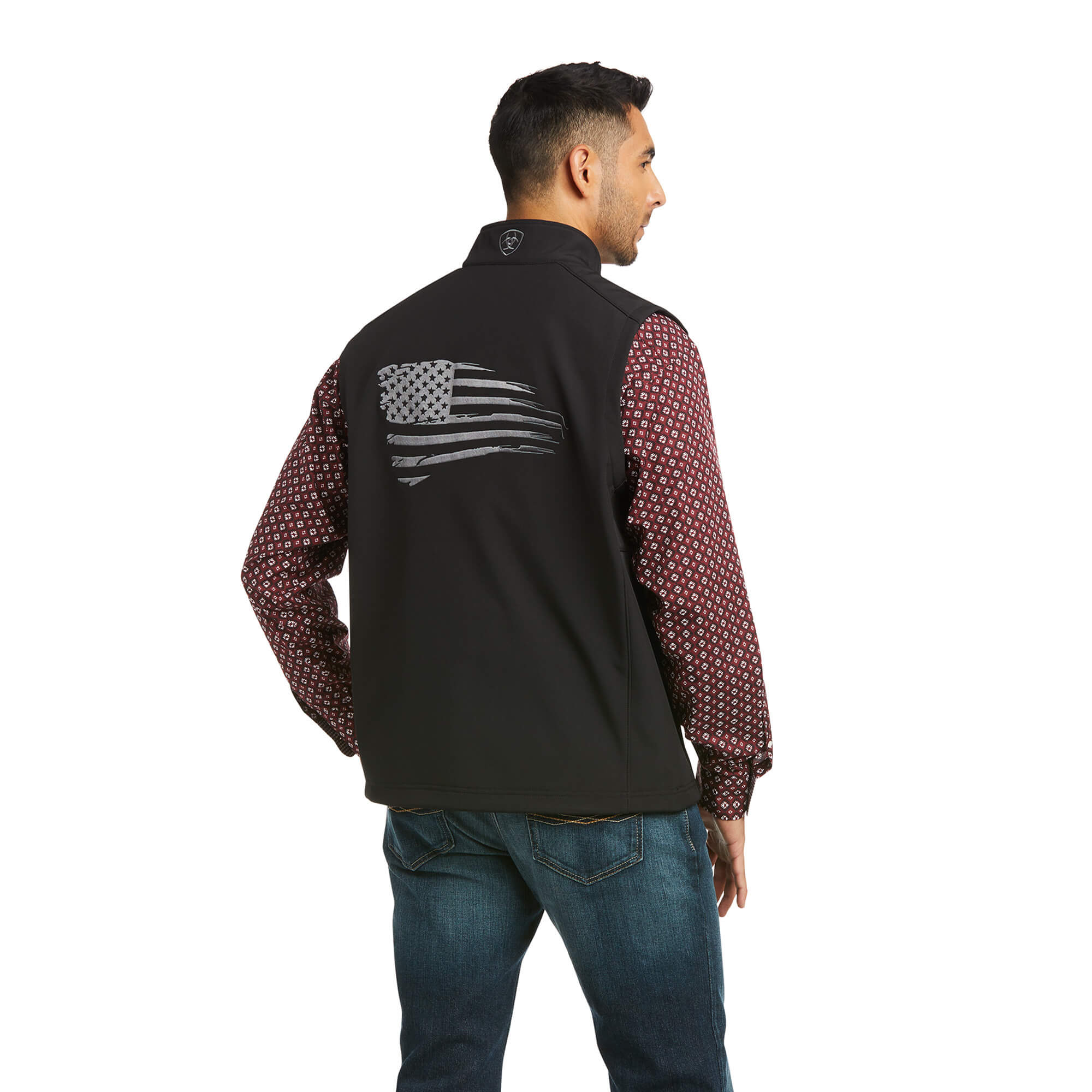 Ariat Black Logo 2.0 Patriot Softshell Vest