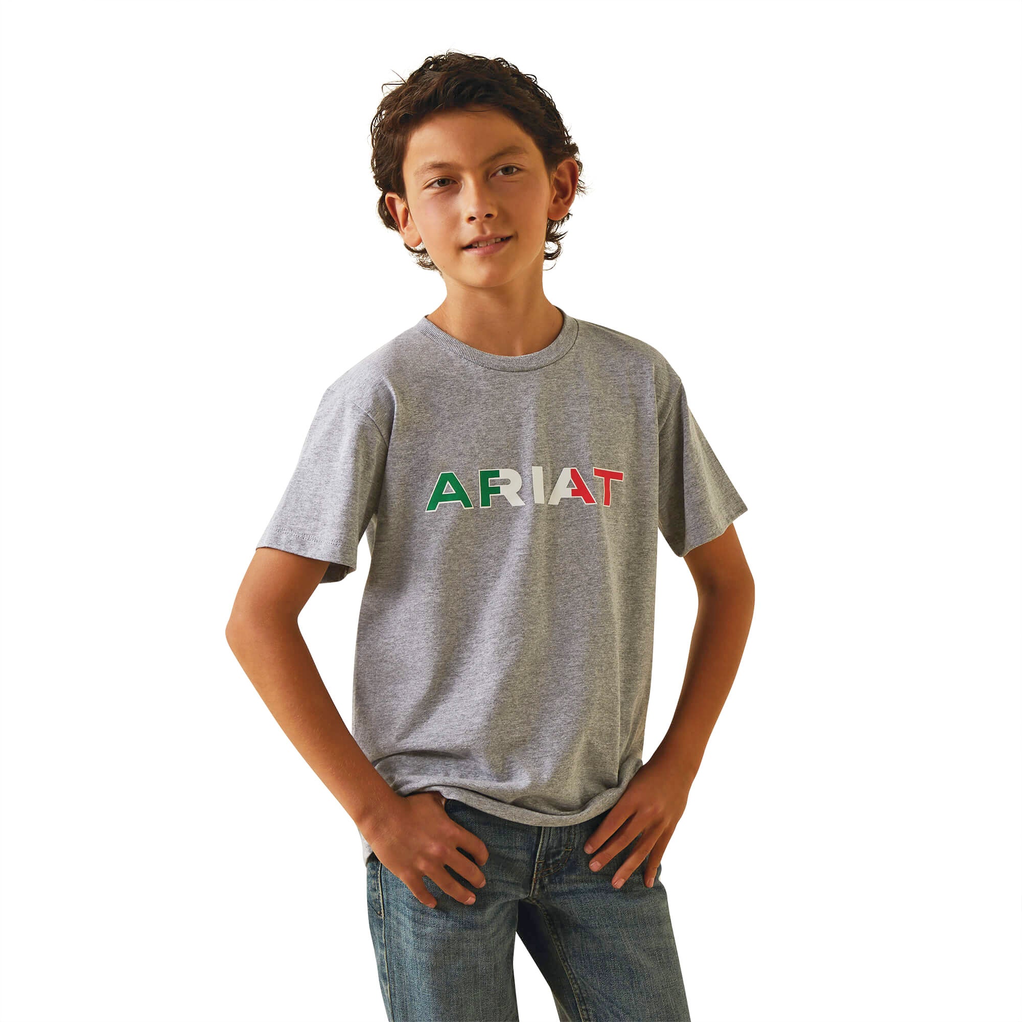 Ariat Kids Heather Grey Viva Mexico T Shirt