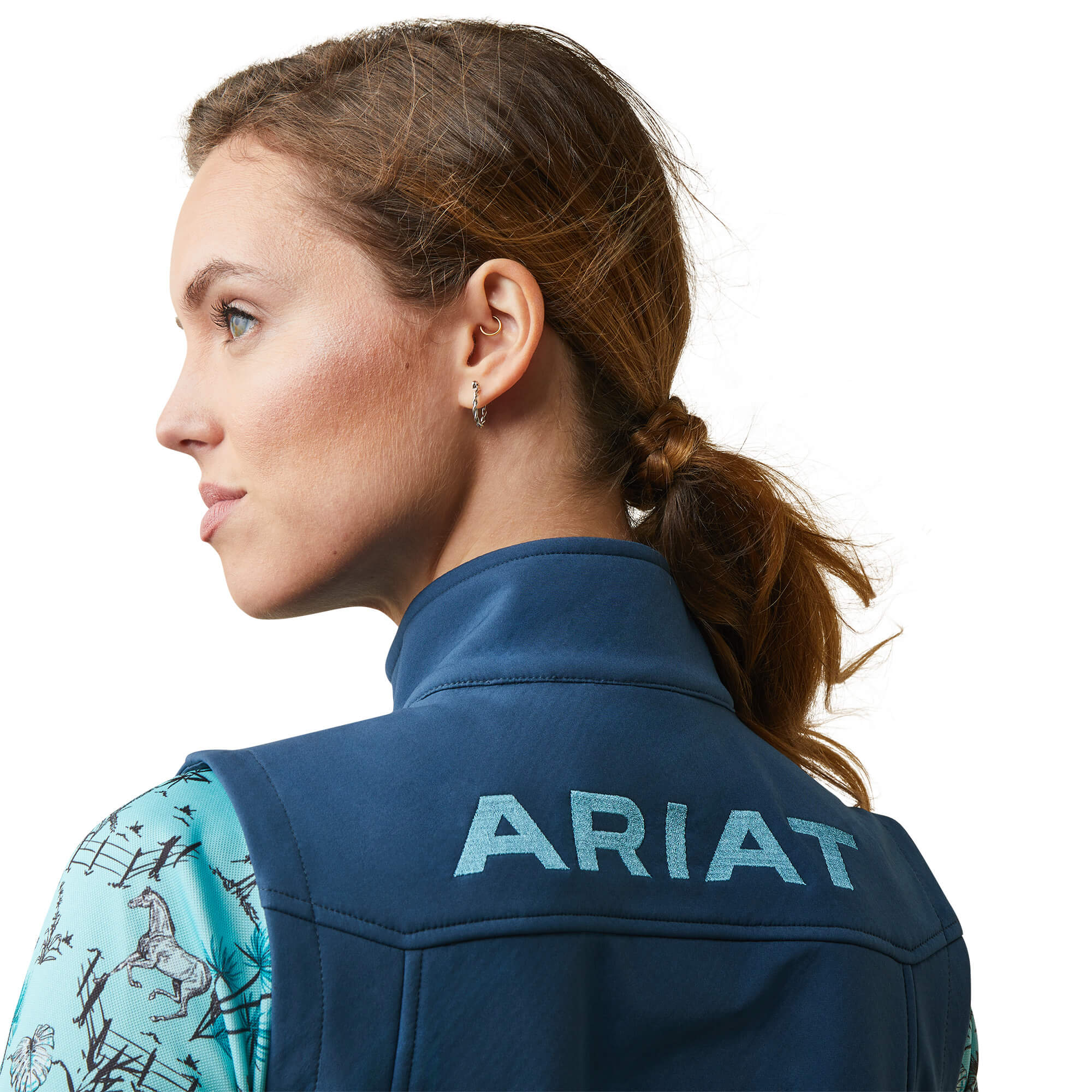 Ariat Women's Deep Petroleum New Team Softshell Vest