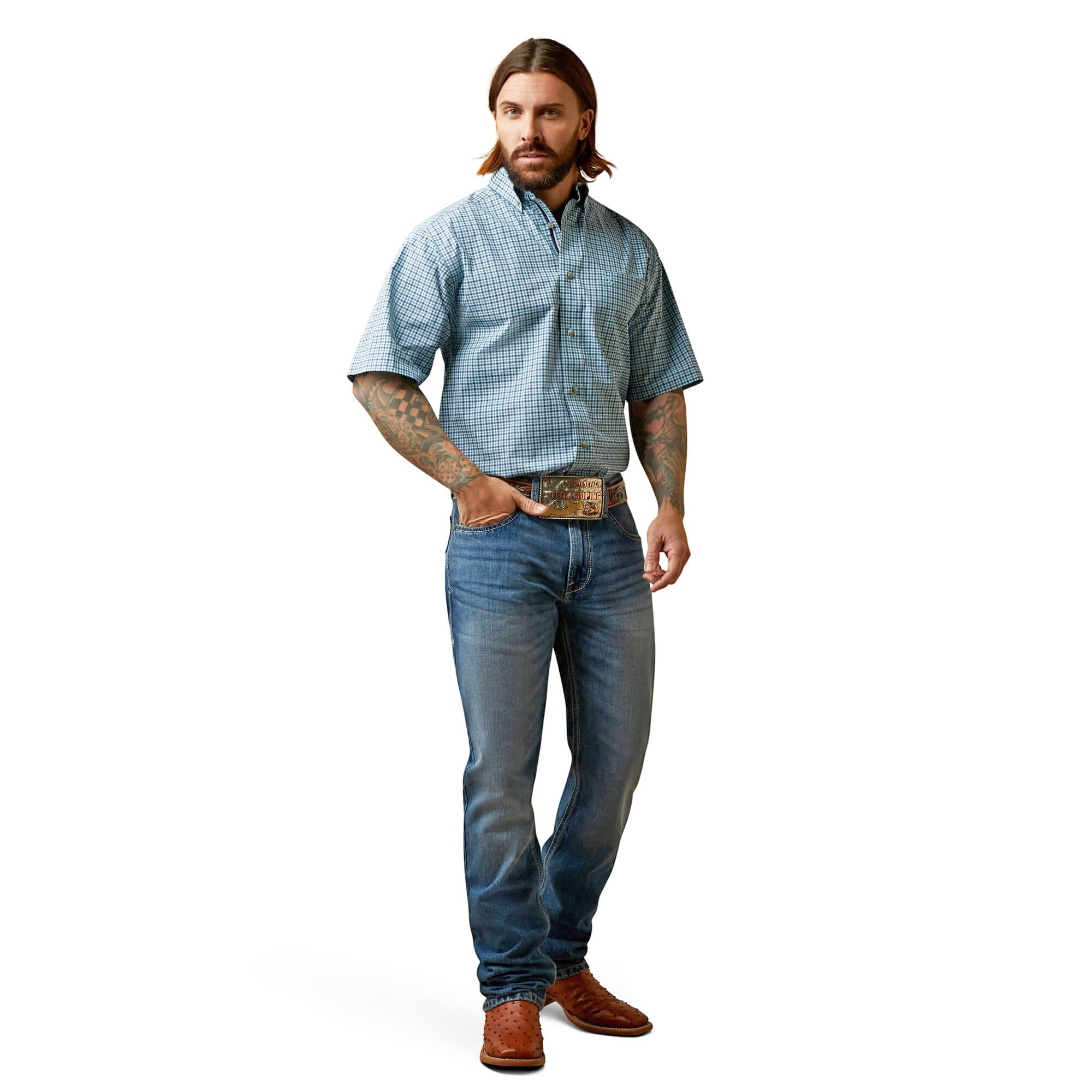 Ariat Turquoise Pro Series Odell Classic Fit Shirt