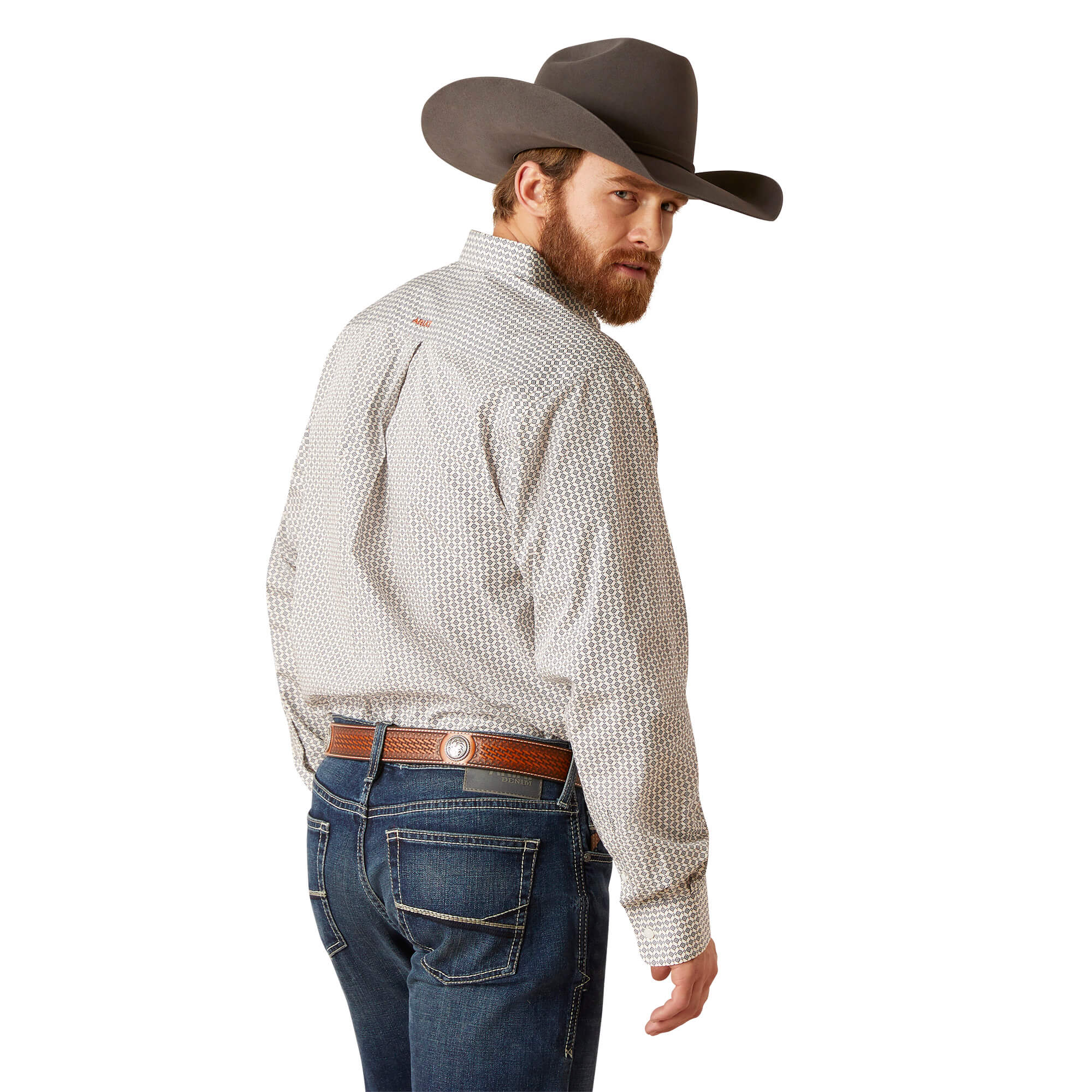 Ariat Wrinkle Free Kingsley White Classic Fit Long Sleeve Shirt