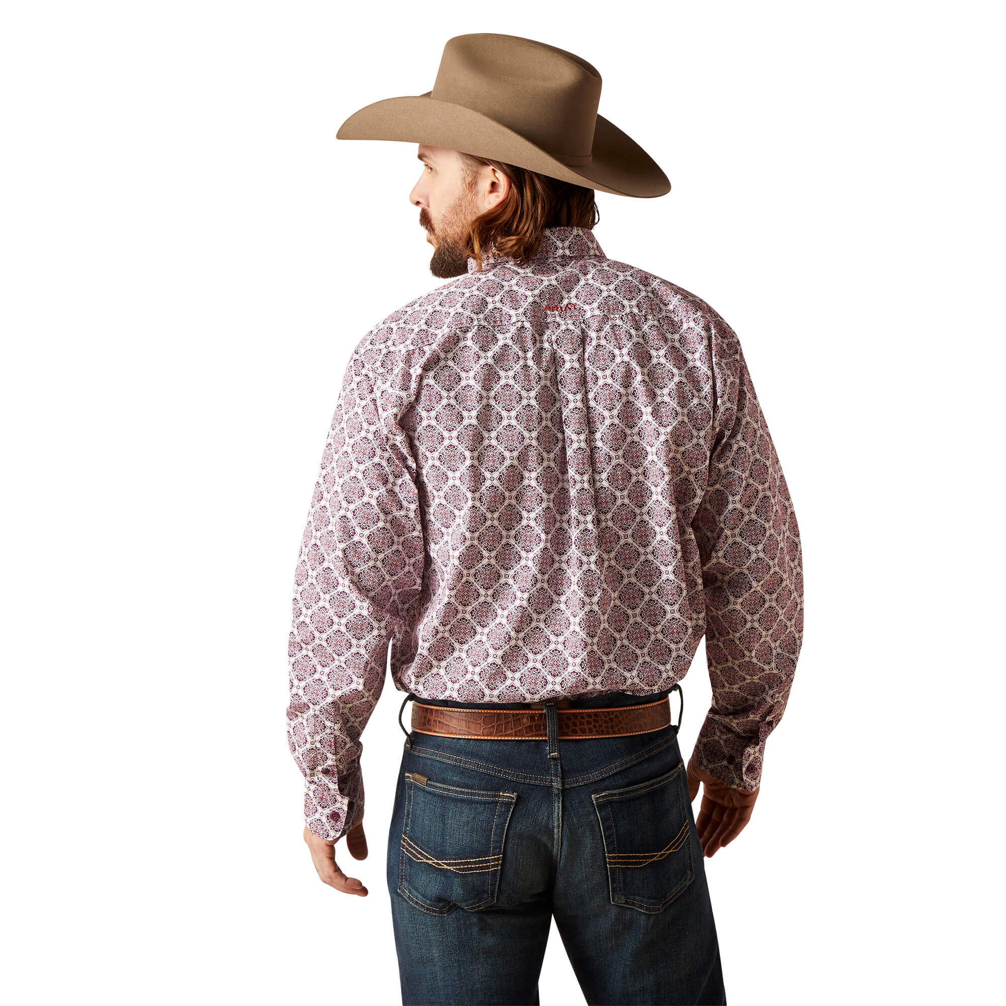 Ariat White Shiloh Classic Fit Long Sleeve Shirt