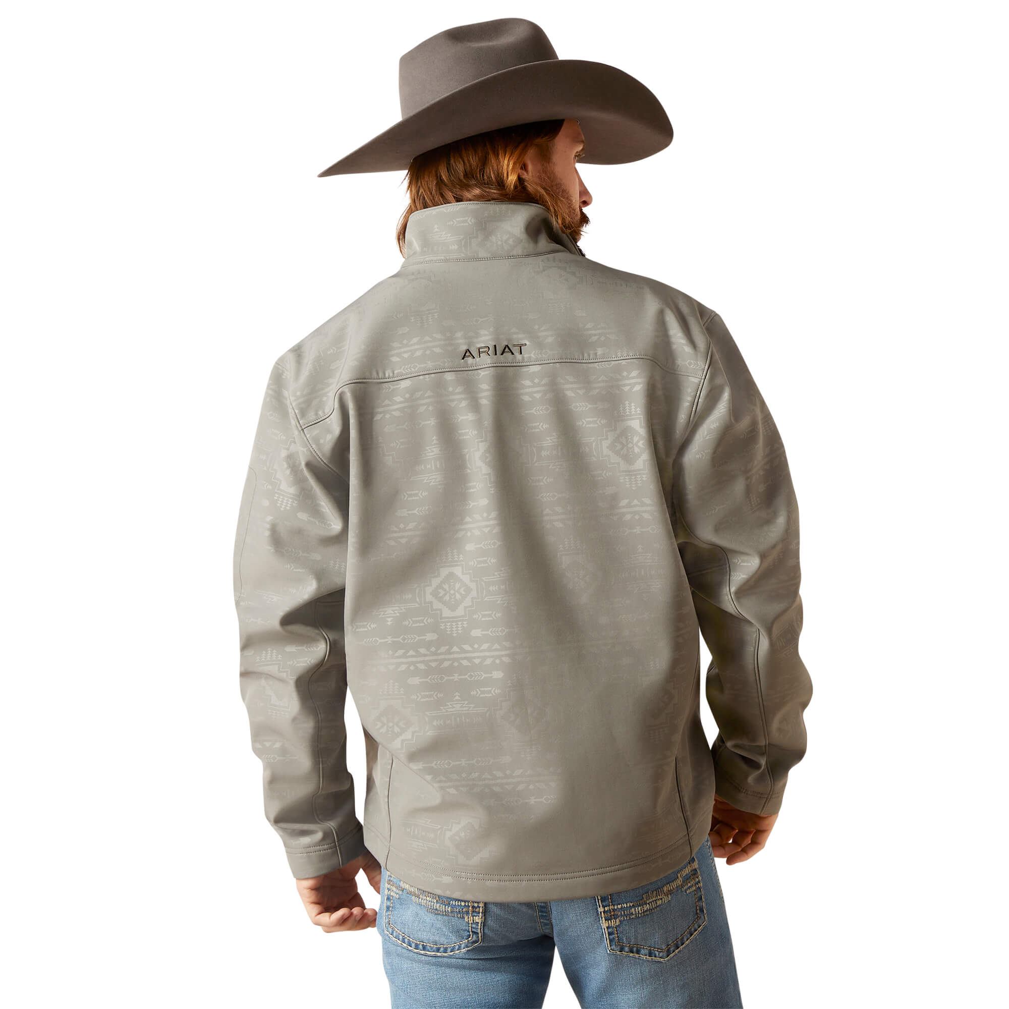 Ariat Jetty Gray Embossed Vernon 2.0 Softshell Jacket