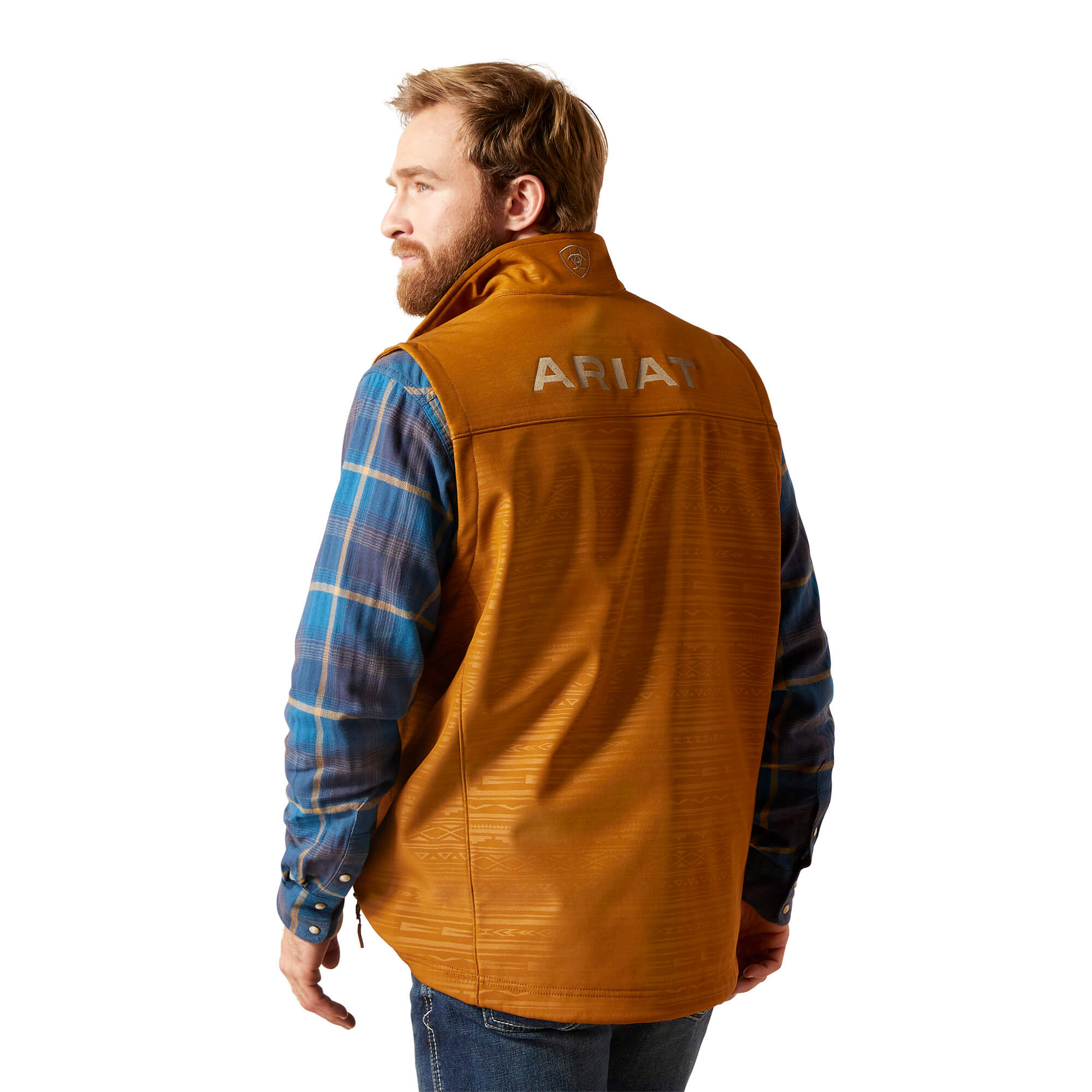 Ariat Chestnut Embossed Logo 2.0 Softshell Vest