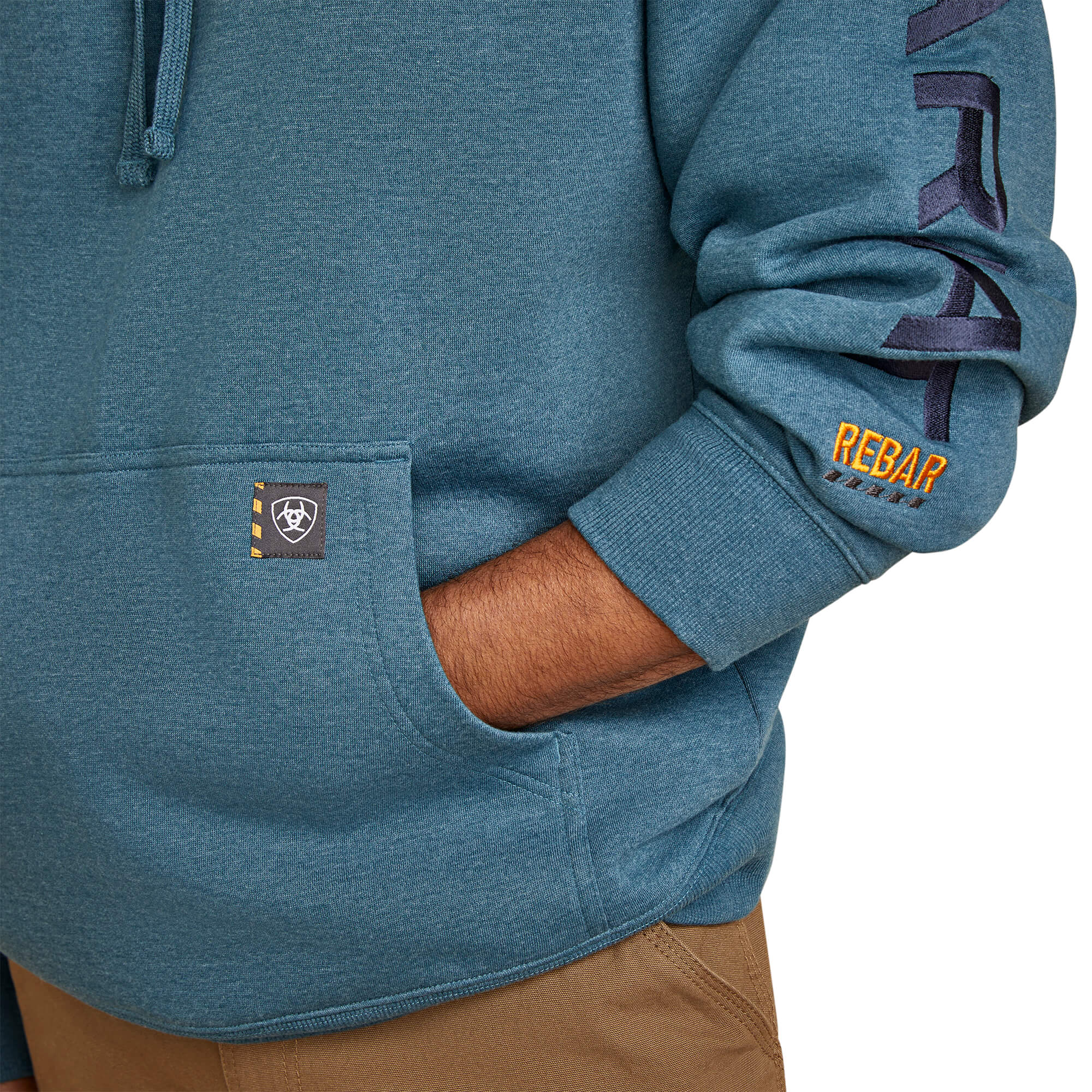 Ariat Indian Teal Heather Rebar Graphic Hoodie