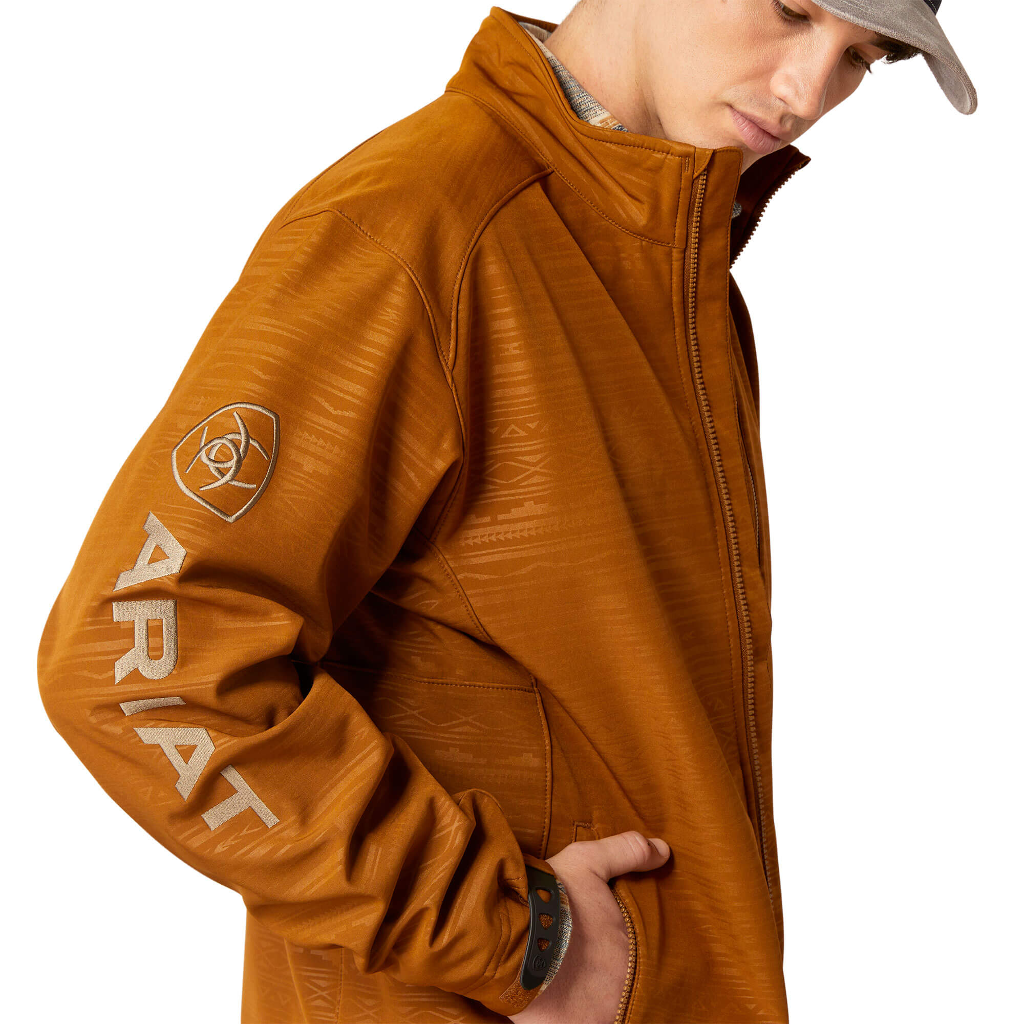 Ariat Chestnut Embossed Logo 2.0 Softshell Jacket