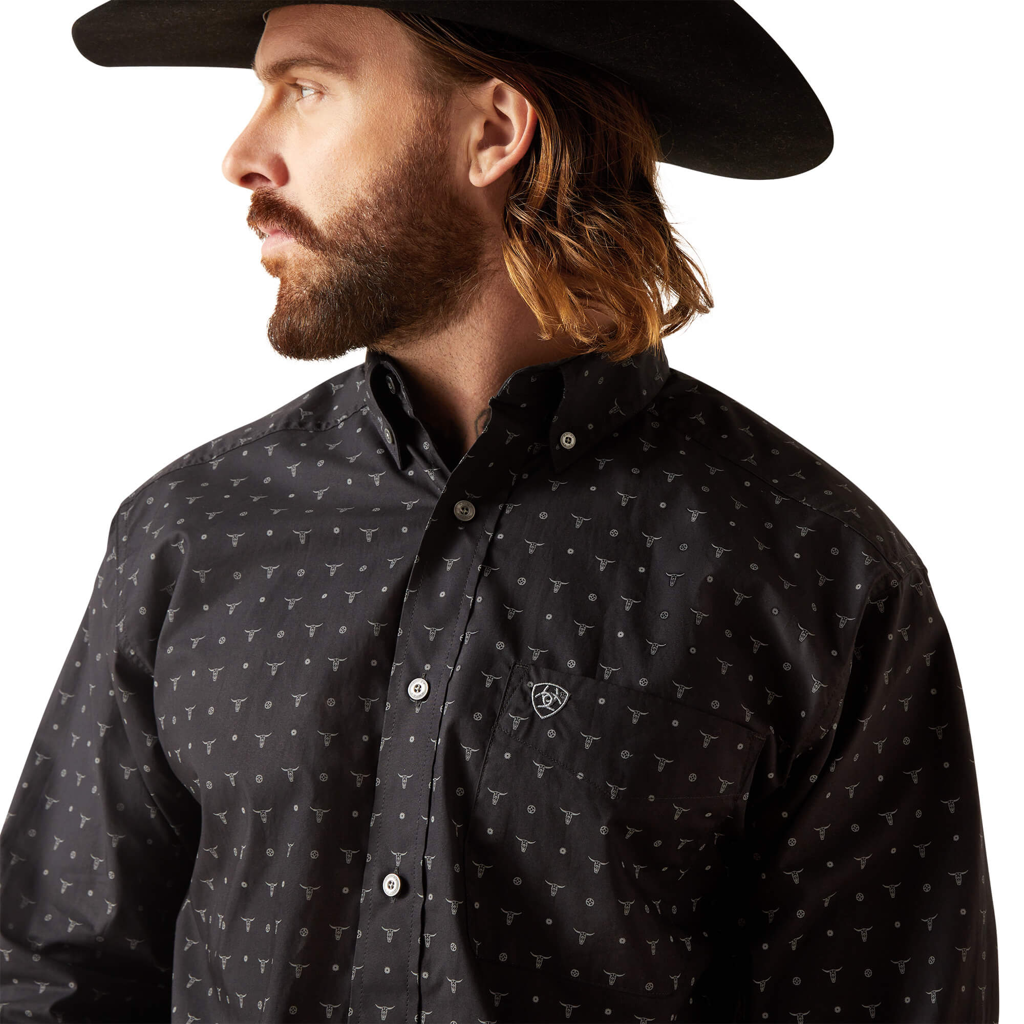 Ariat Black Nixon Classic Fit Long Sleeve Shirt