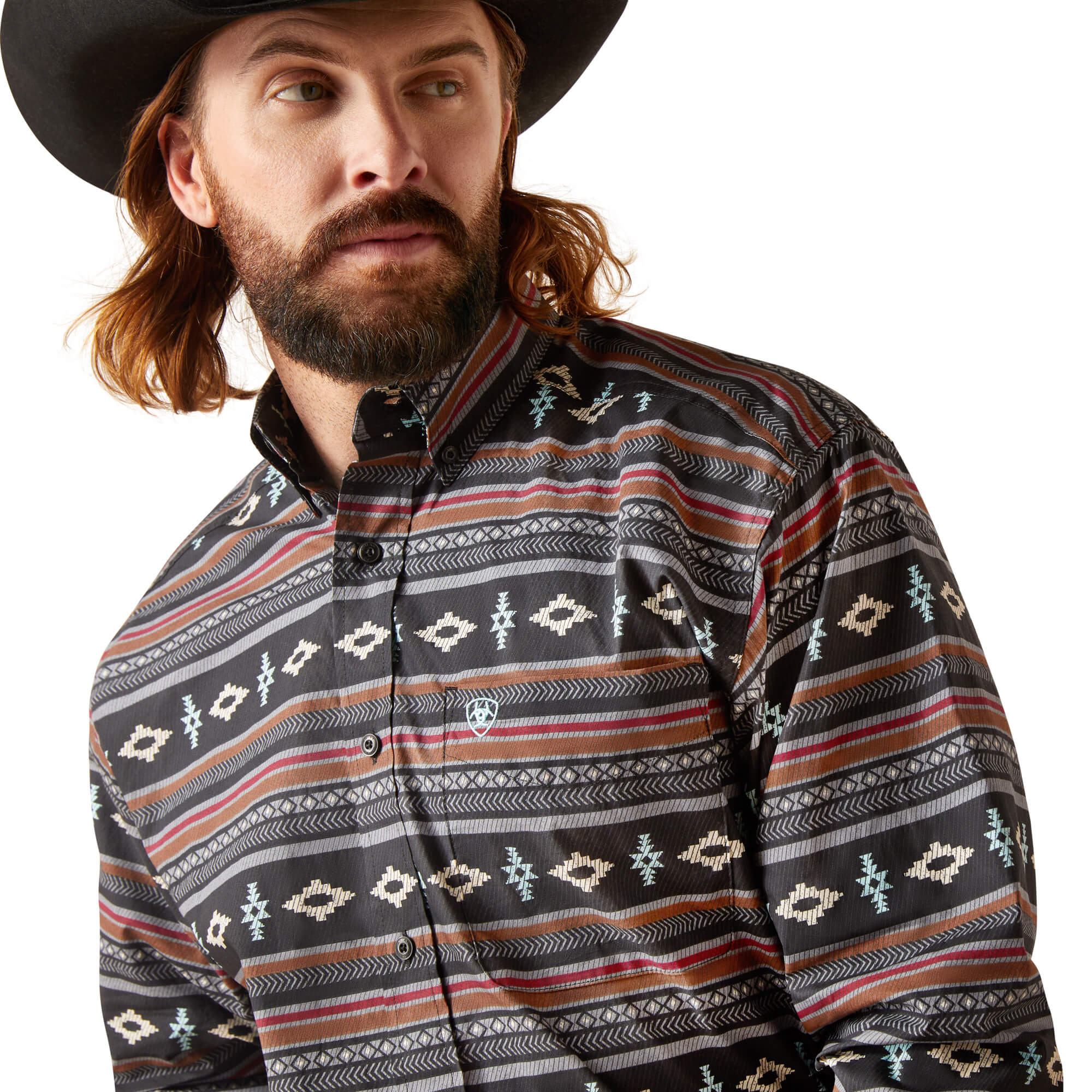 Ariat Black Noland Classic Fit Long Sleeve Shirt