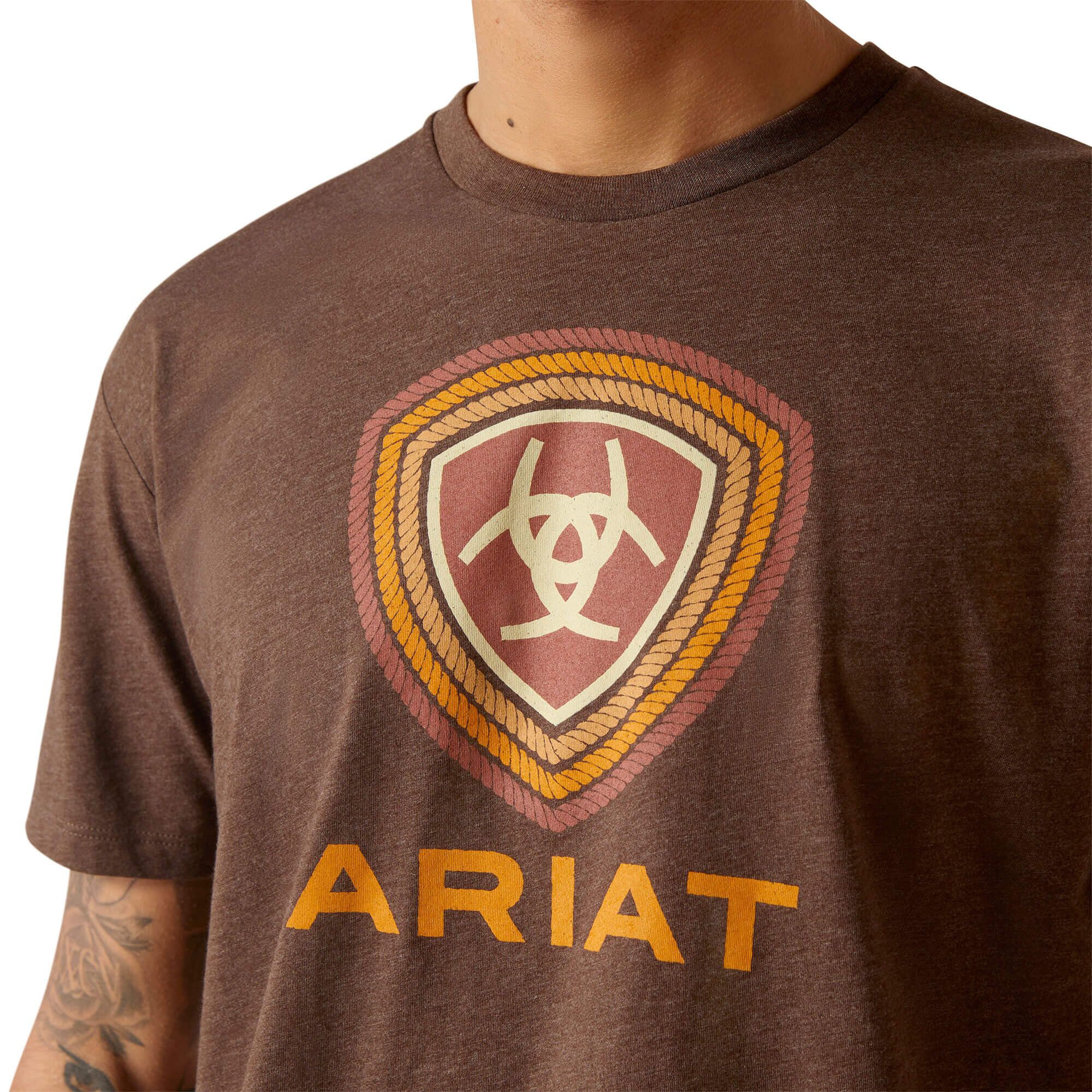 Ariat Brown Heather Rope Lockup T-Shirt