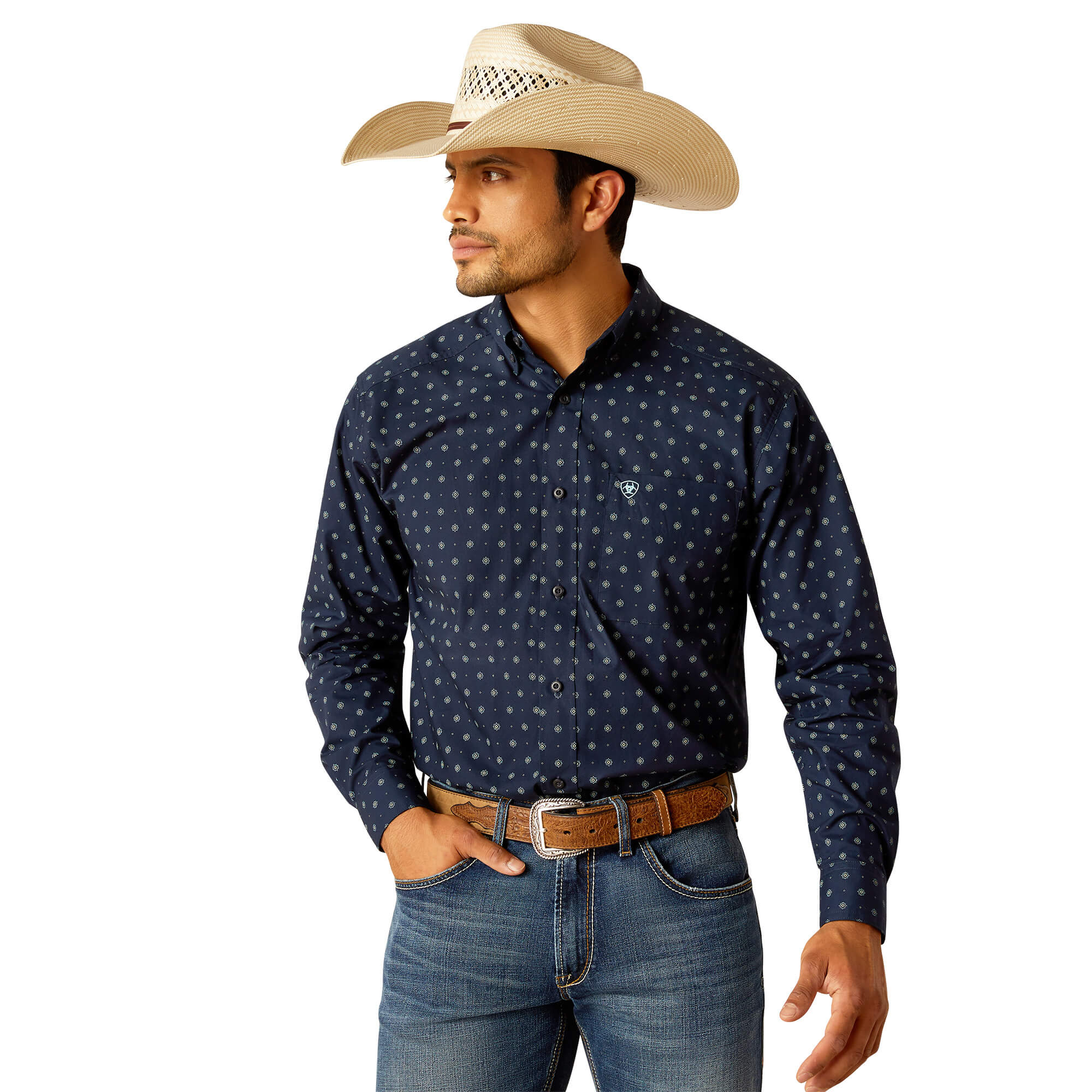 Ariat Midnight Percy Classic Fit Long Sleeve Shirt