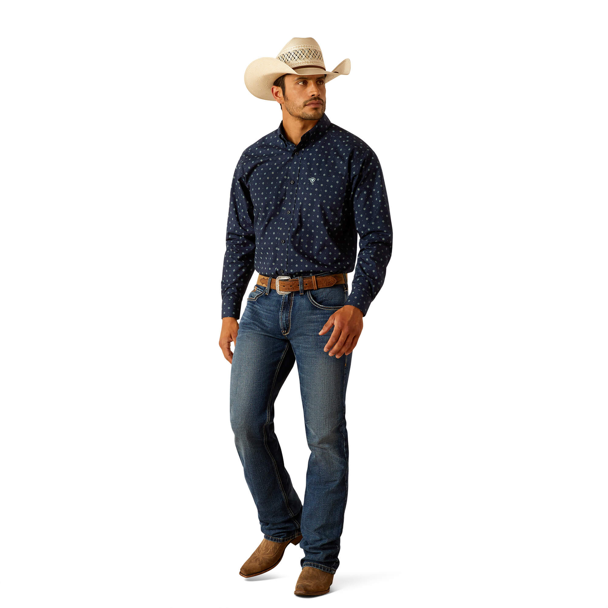 Ariat Midnight Percy Classic Fit Long Sleeve Shirt