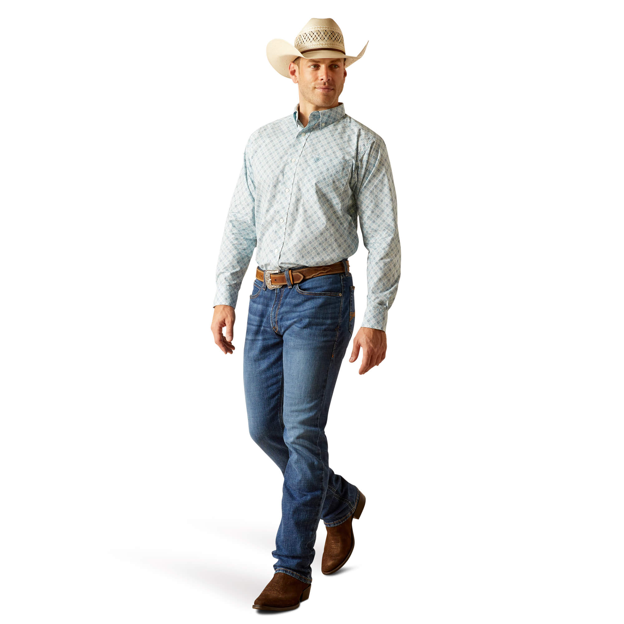 Ariat Blue Heaven Eamon Classic Fit Long Sleeve Shirt