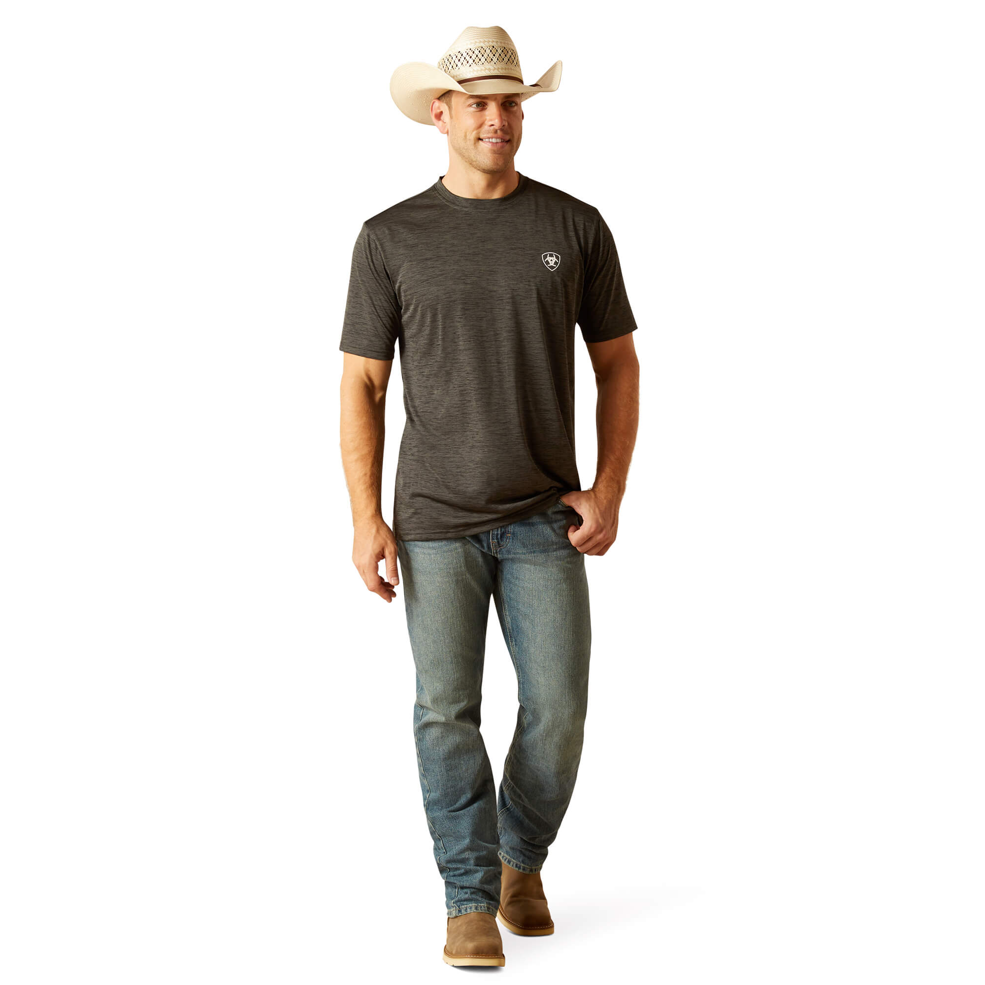 Ariat Charcoal Charger Crestline T-Shirt