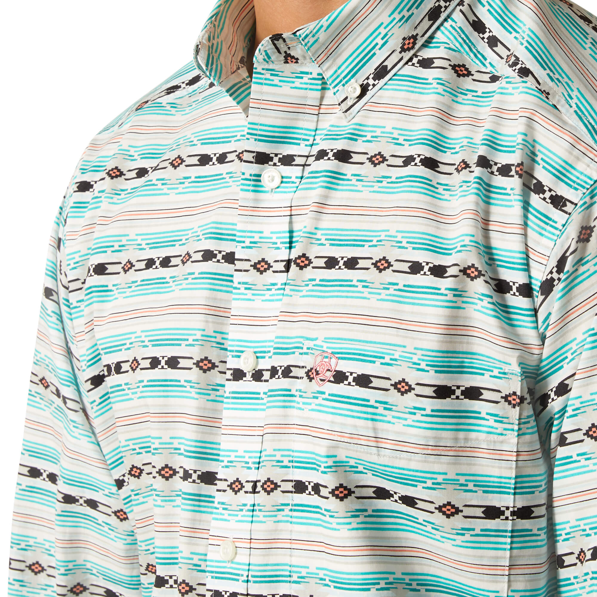 Ariat Ice Green Jefferson Classic Fit Long Sleeve Shirt