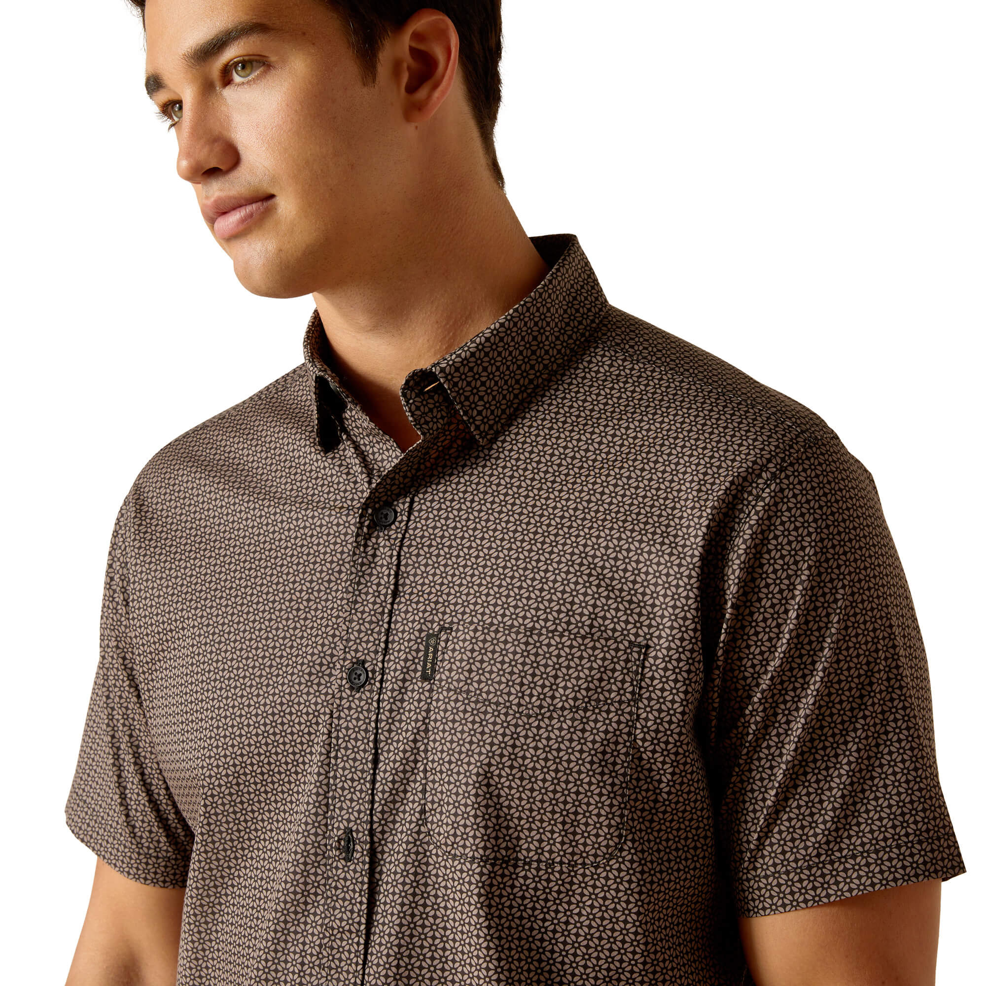 Ariat Black Milo Stretch Modern Fit Shirt