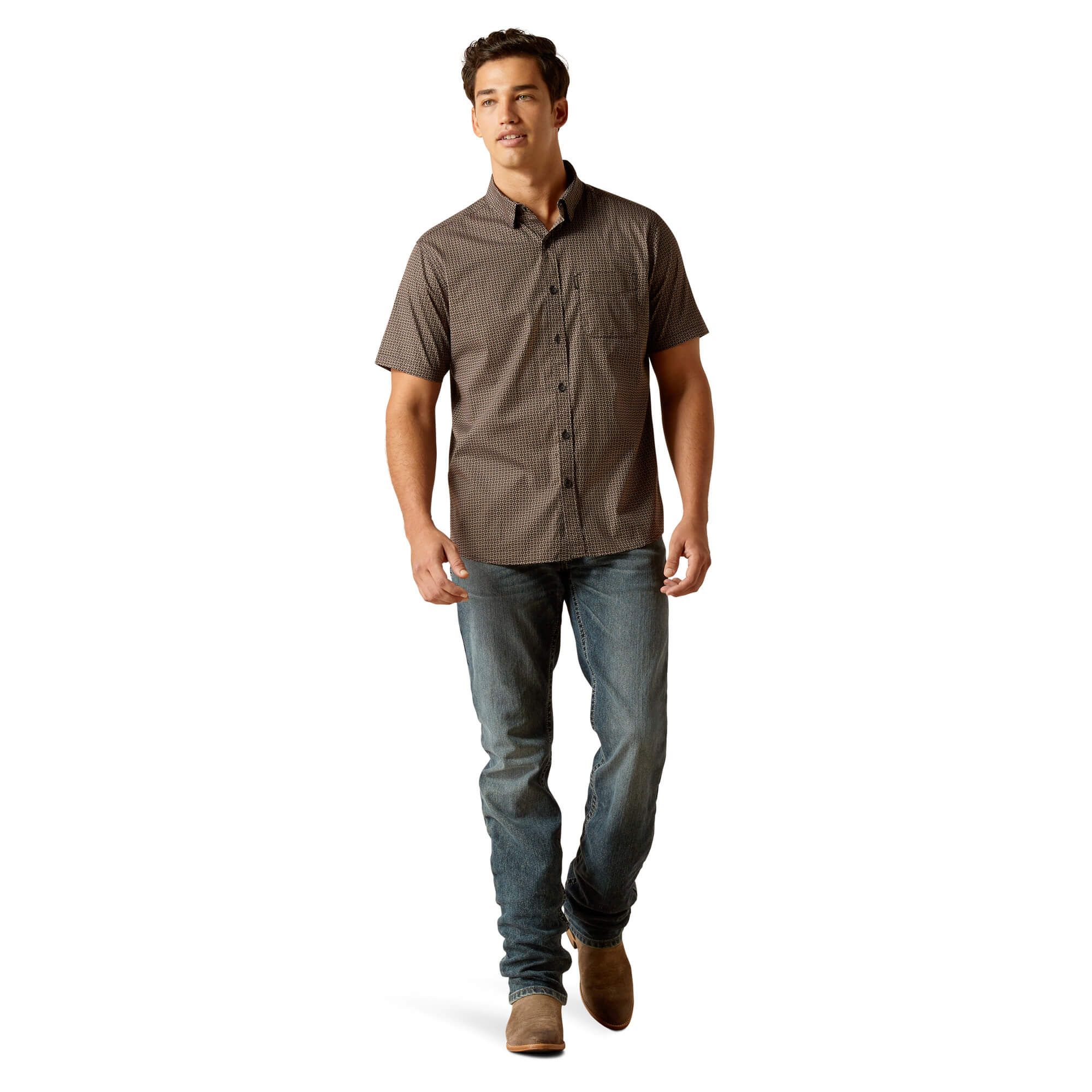 Ariat Black Milo Stretch Modern Fit Shirt