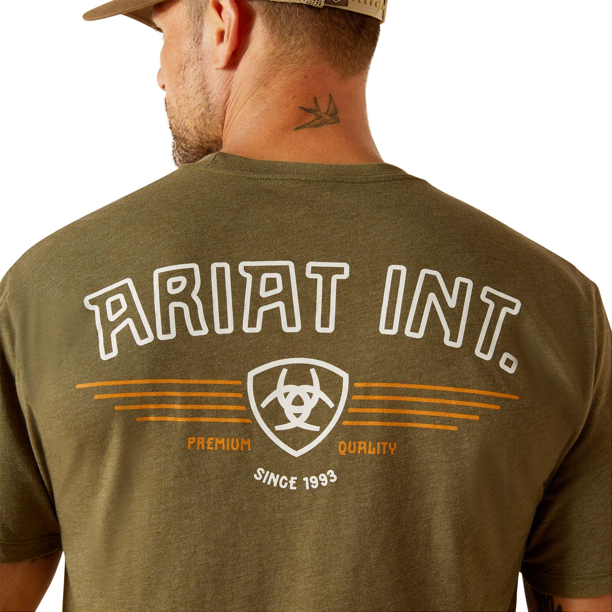 Ariat Military Heather Outline Wing T-Shirt