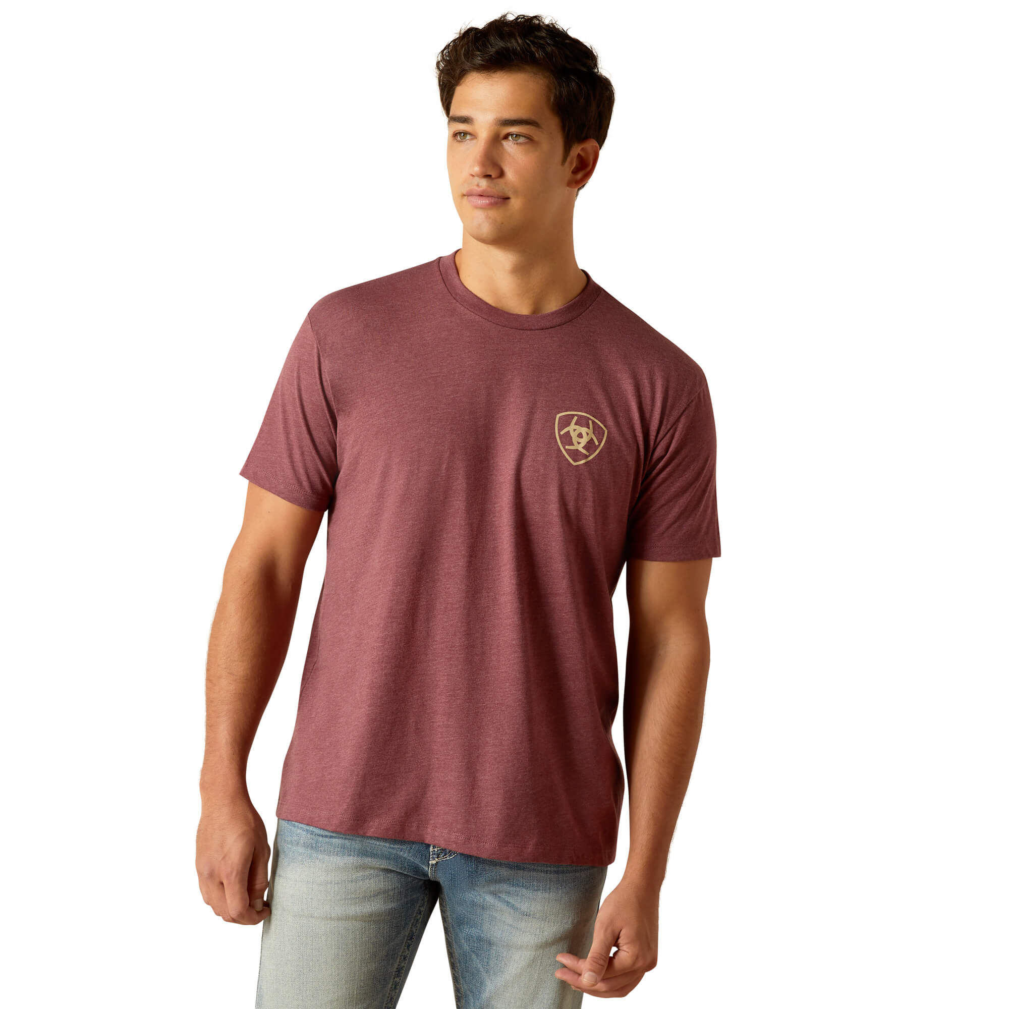 Ariat Burgundy Heather Serape Fill T-Shirt