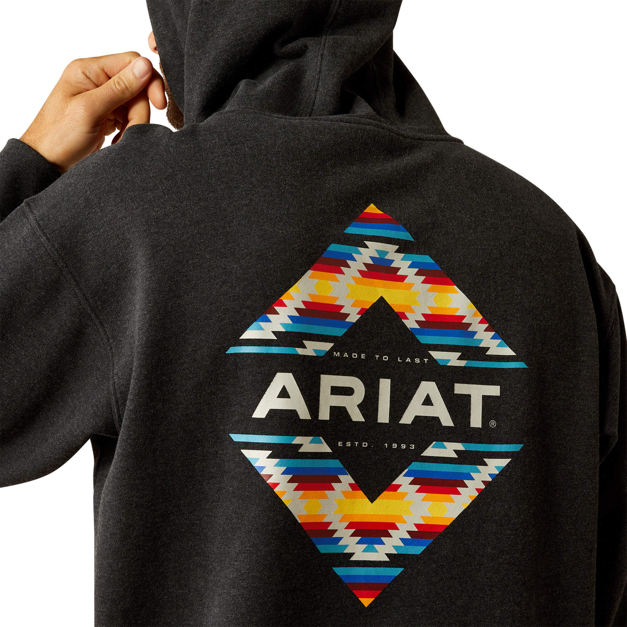 Ariat Black Heather Diamond Canyon Hoodie