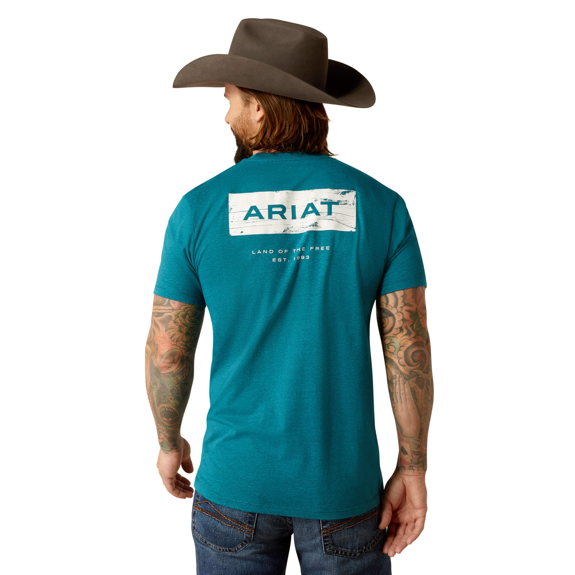 Ariat Cyan Black Heather Stacks T-Shirt