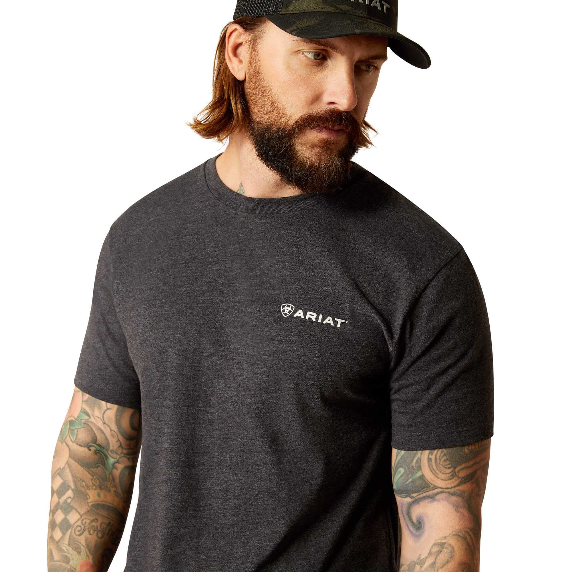 Ariat Charcoal Heather Original Lines T-Shirt