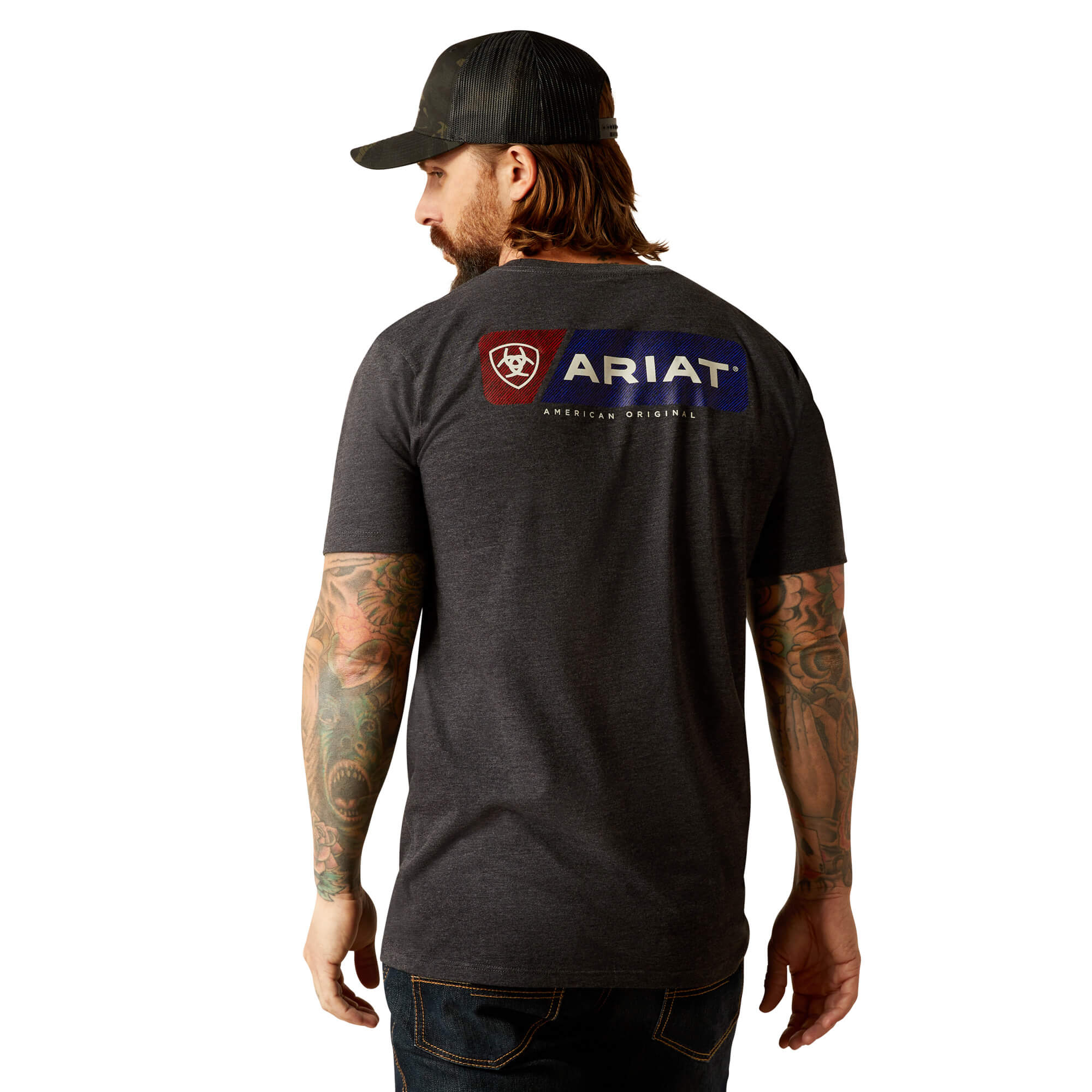 Ariat Charcoal Heather Original Lines T-Shirt