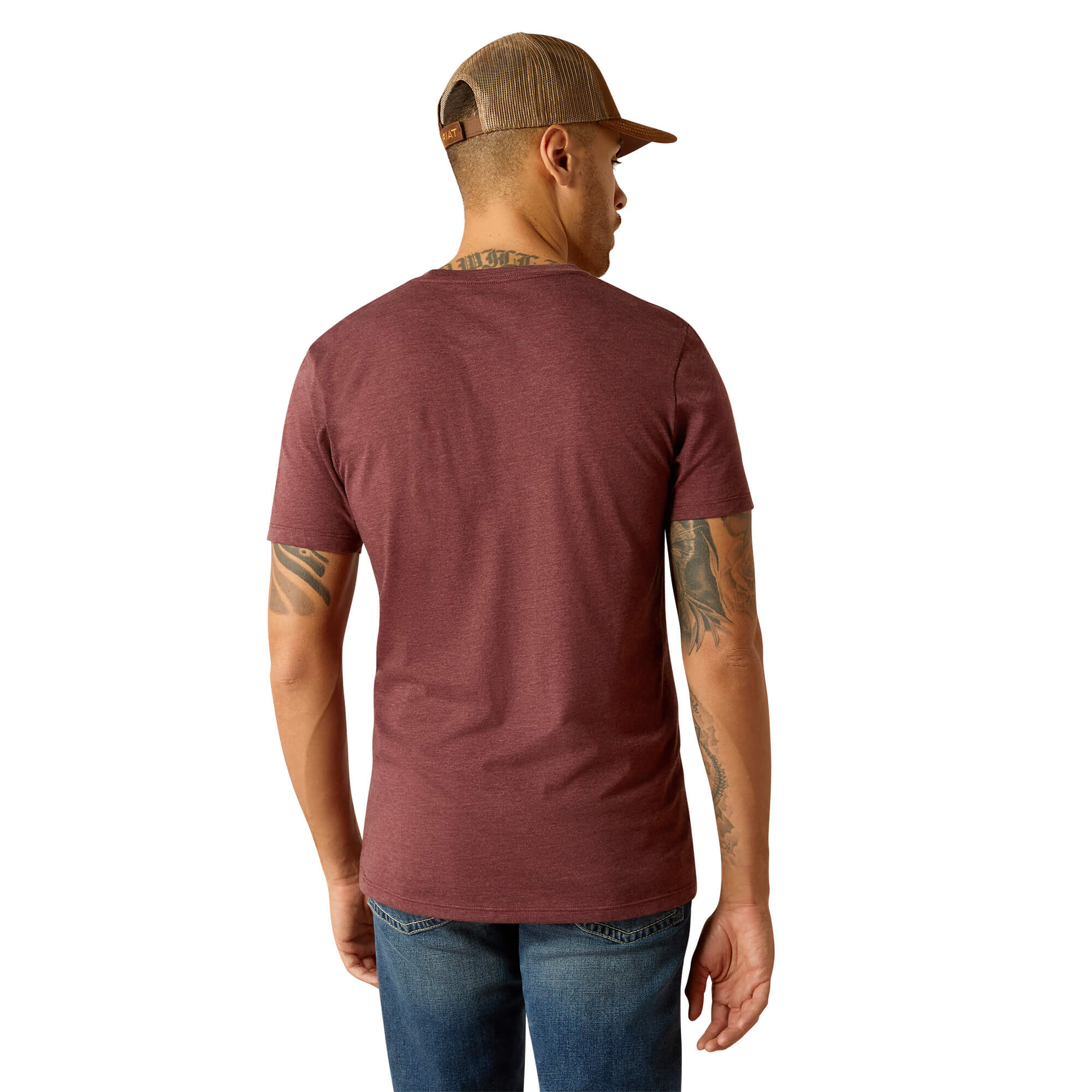 Ariat Maroon Heather Established Boot Co. T-Shirt