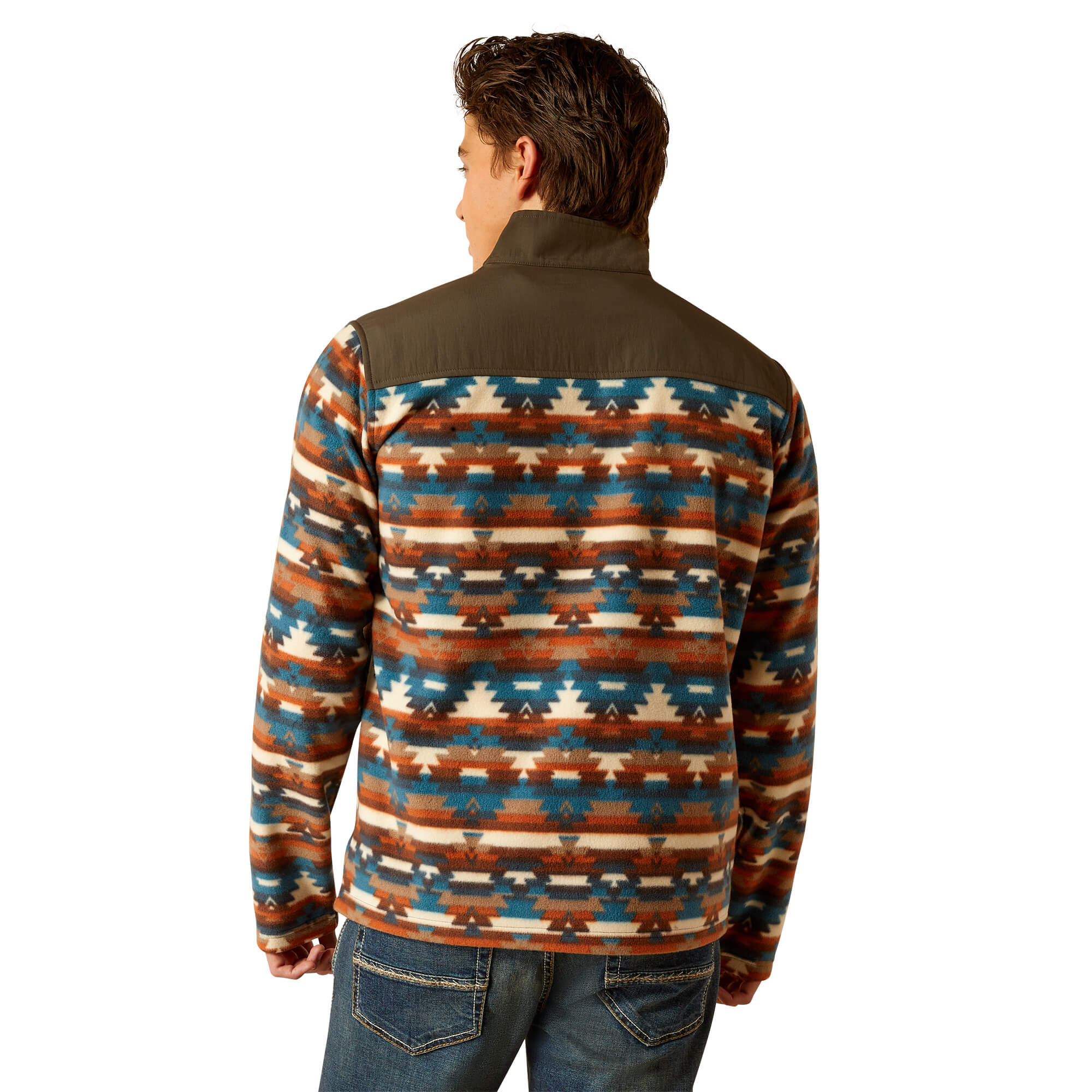 Ariat Turquoise Serape Basis 2.0 1/4 Zip Sweatshirt