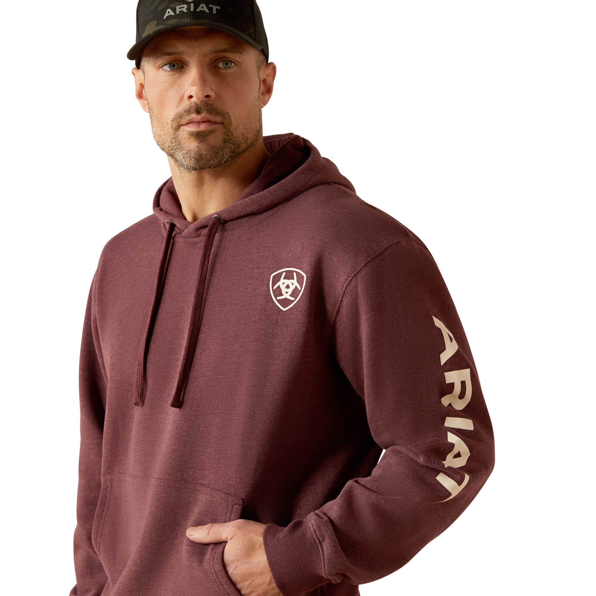 Ariat Malbec Heather Logo Hoodie