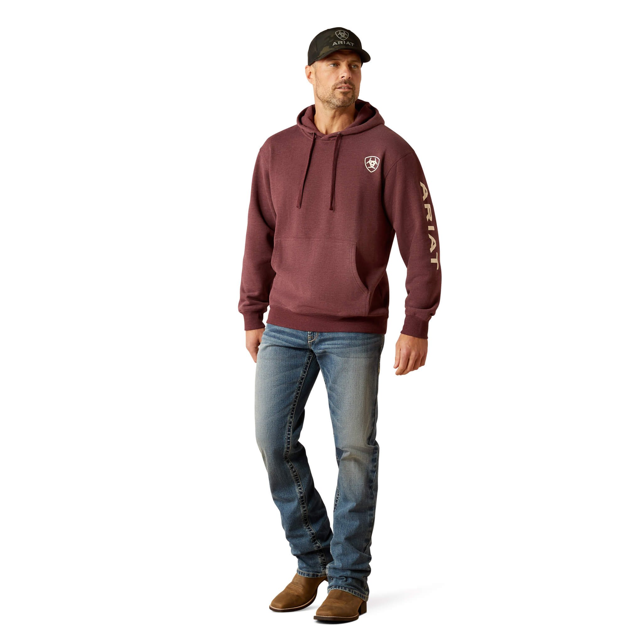 Ariat Malbec Heather Logo Hoodie