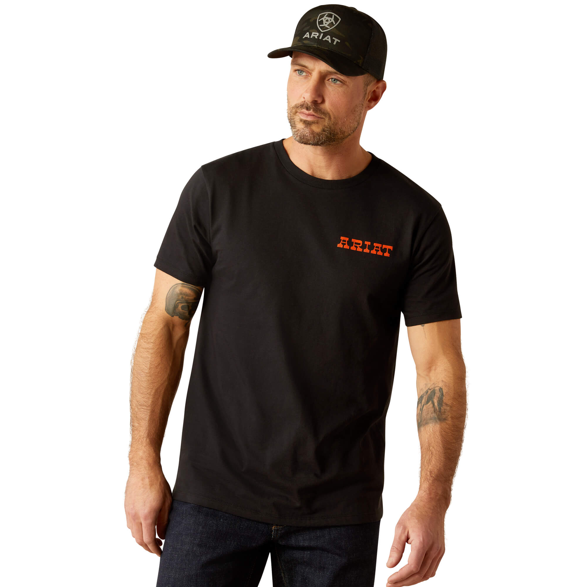 Ariat Black Denim Badge T-Shirt