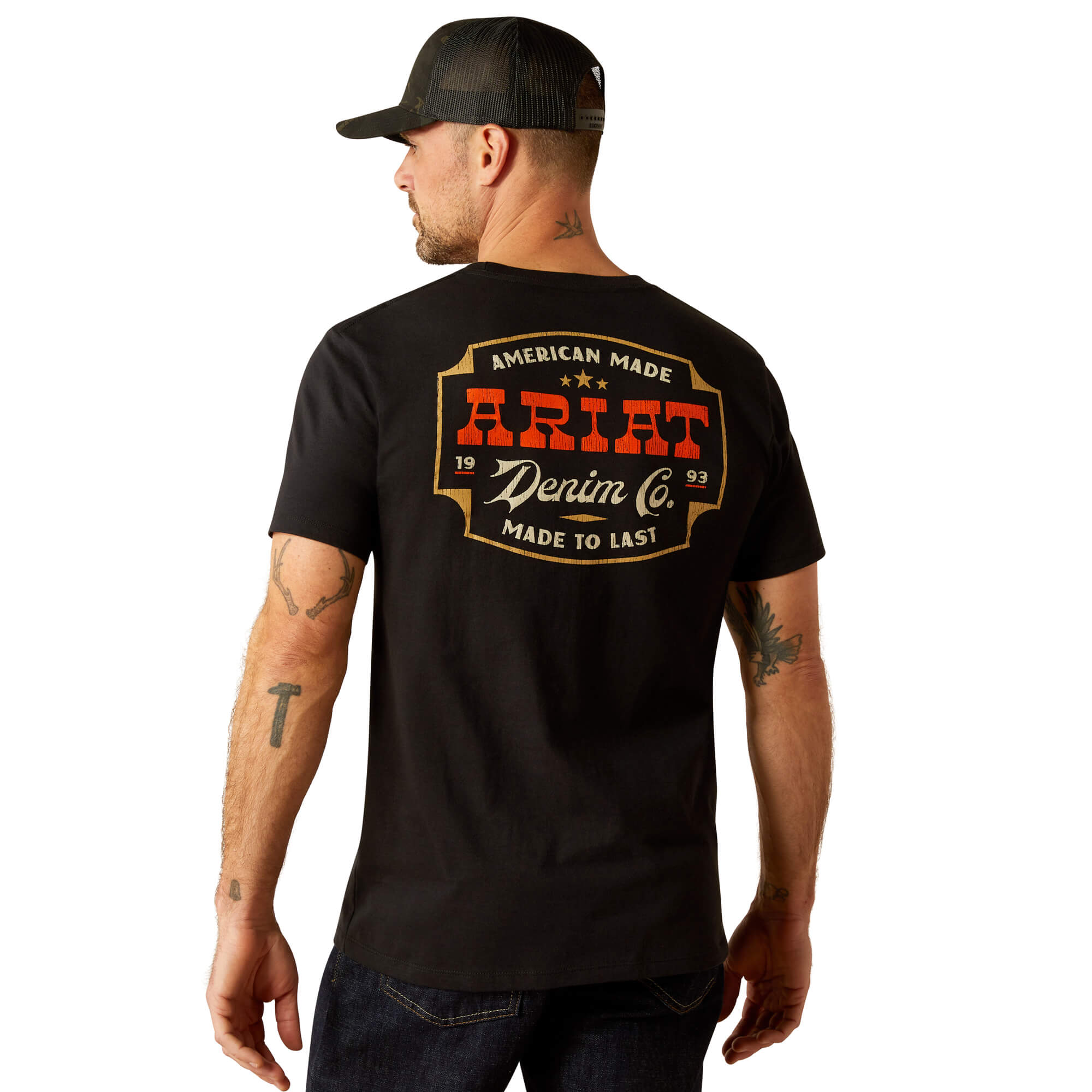 Ariat Black Denim Badge T-Shirt